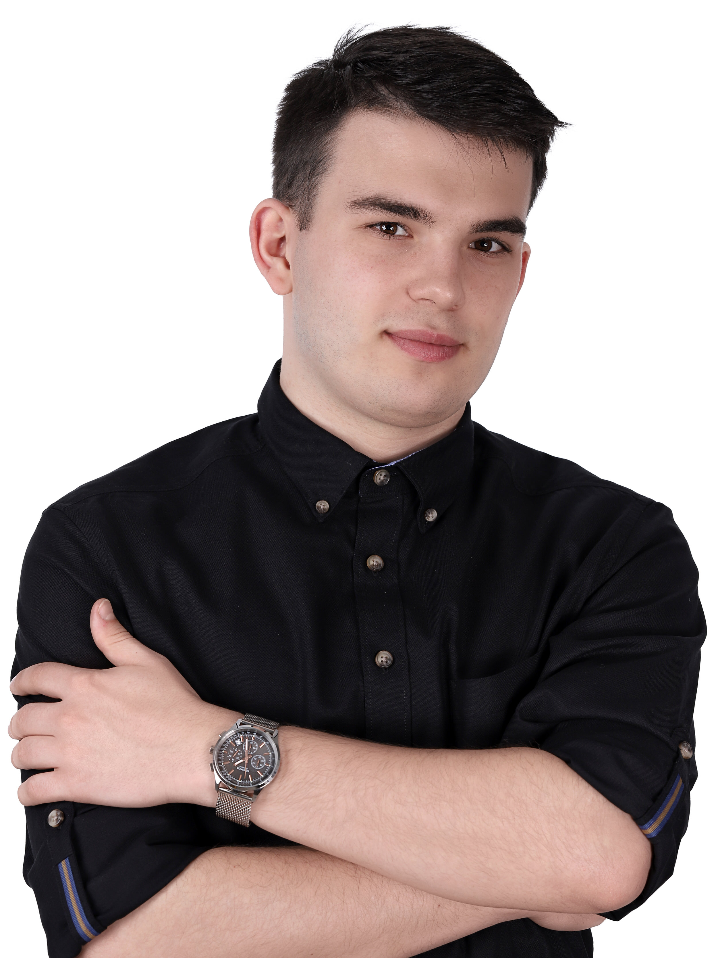 Sekonda SEK.1490 zegarek srebrny elegancki Chronograph bransoleta - miniatura 2