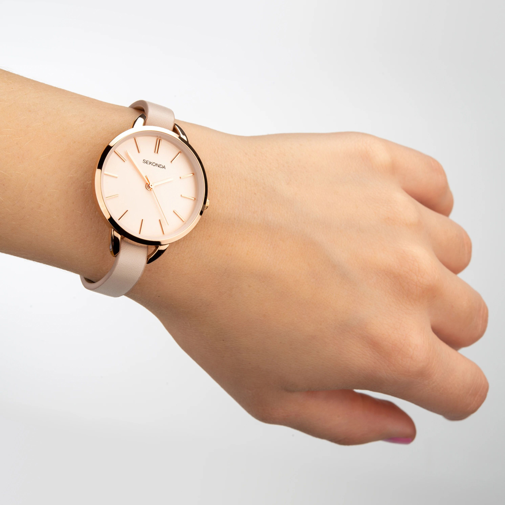 Sekonda SEK.2629G.42 zegarek różowe złoto klasyczny Fashion pasek - miniatura 4