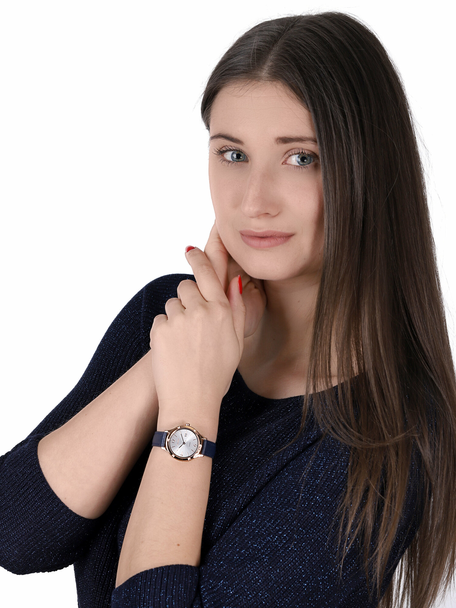 Sheen SHE-4533PGL-7BUER zegarek różowe złoto klasyczny Sheen pasek - miniatura 2