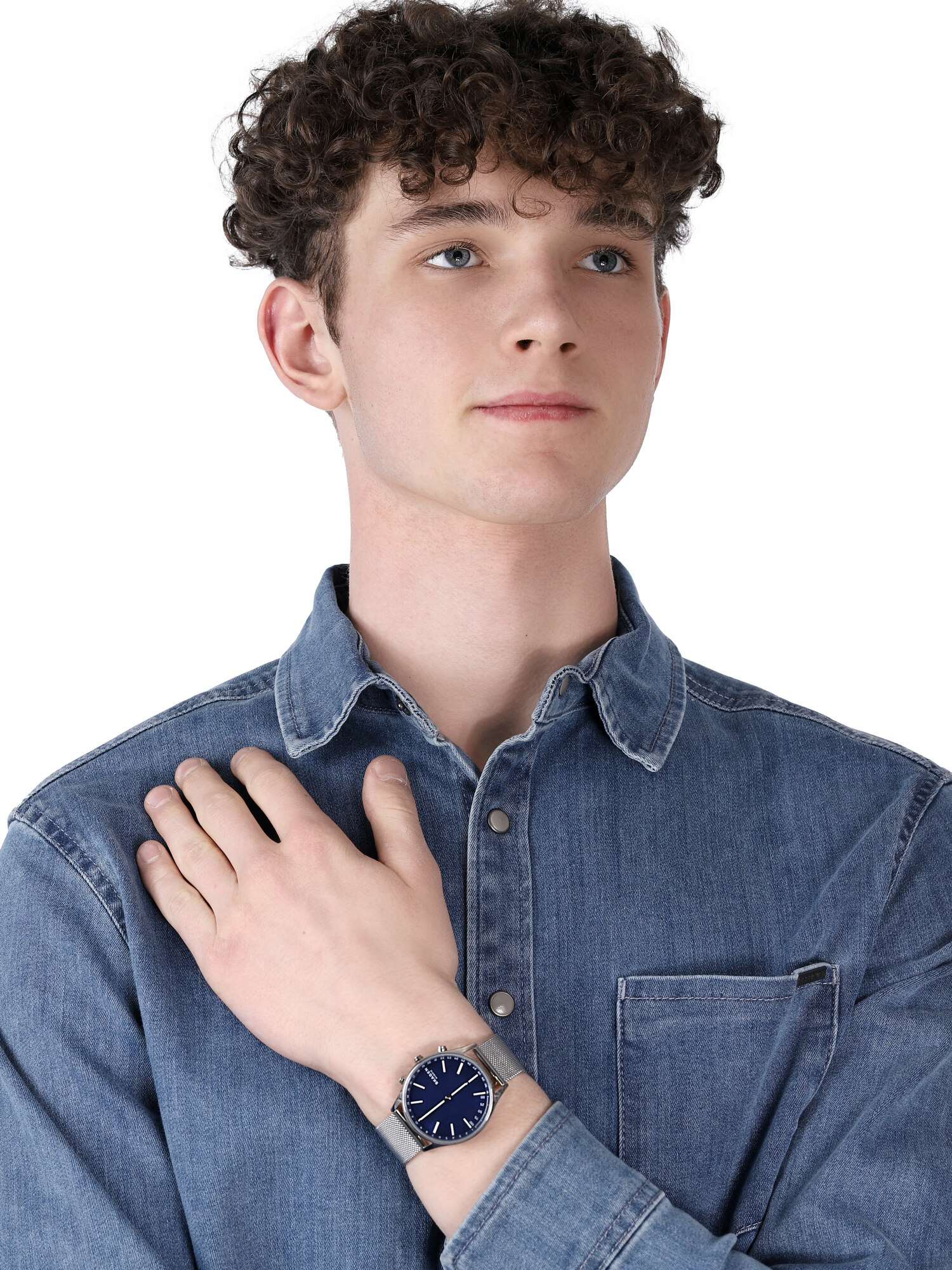 Skagen SKT1313 smartwatch srebrny klasyczny Connected bransoleta - miniatura 2