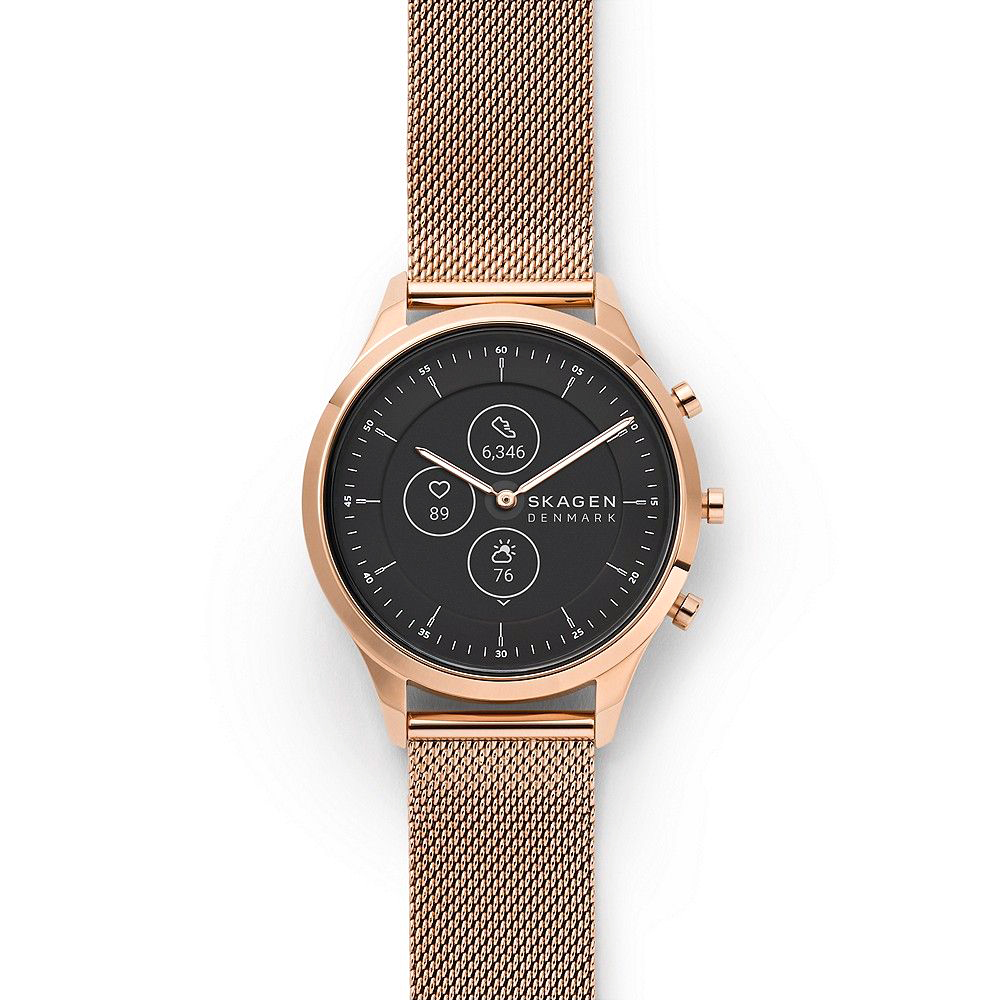 Skagen SKT3100 smartwatch różowe złoto klasyczny Jorn pasek - miniatura 5