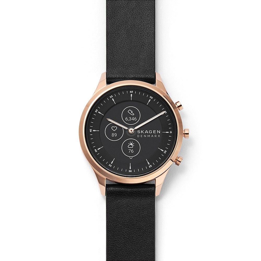 Skagen SKT3102 smartwatch różowe złoto klasyczny Jorn pasek - miniatura 5
