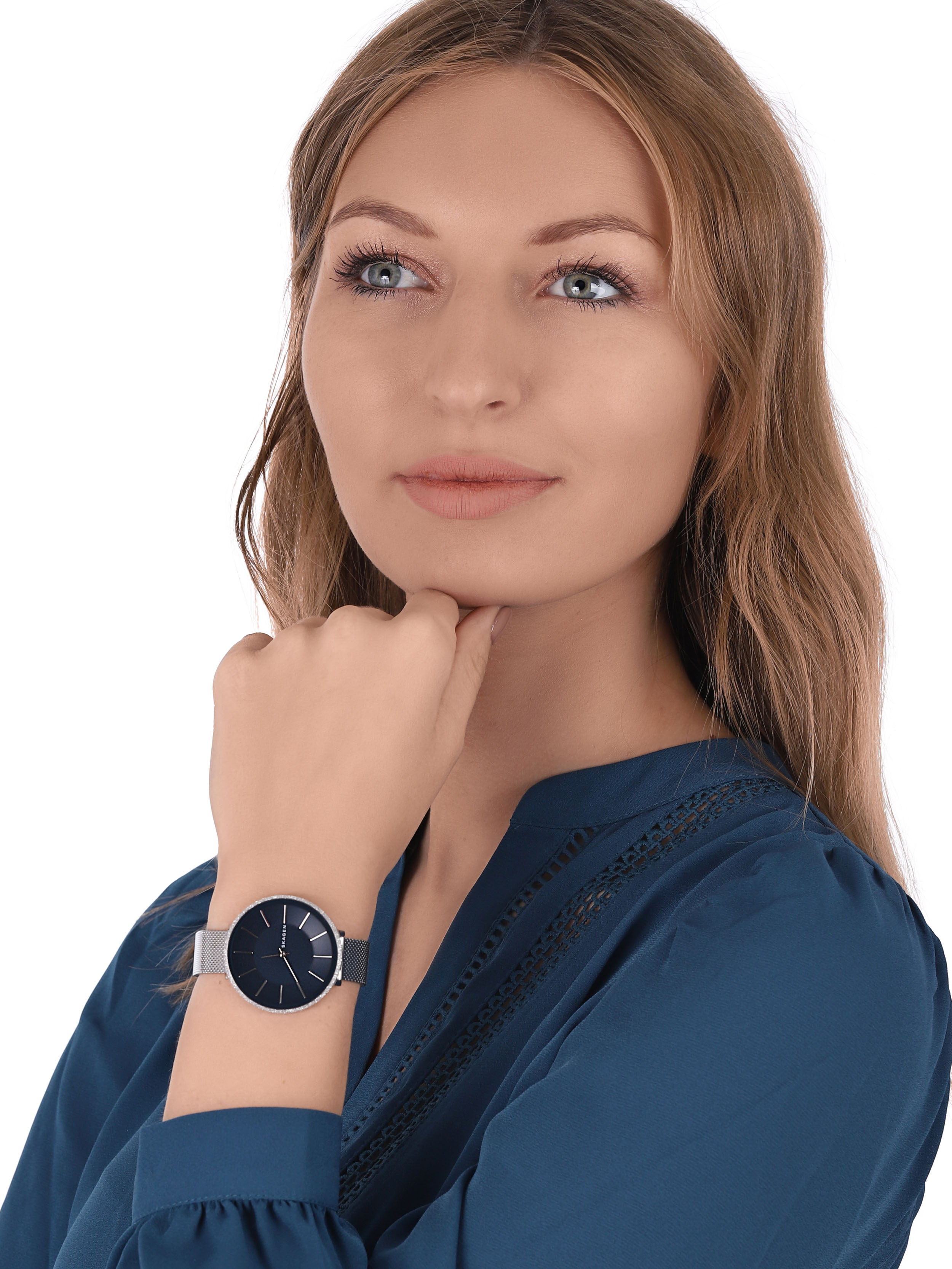 Skagen SKW2725 zegarek srebrny klasyczny Karolina bransoleta - miniatura 2