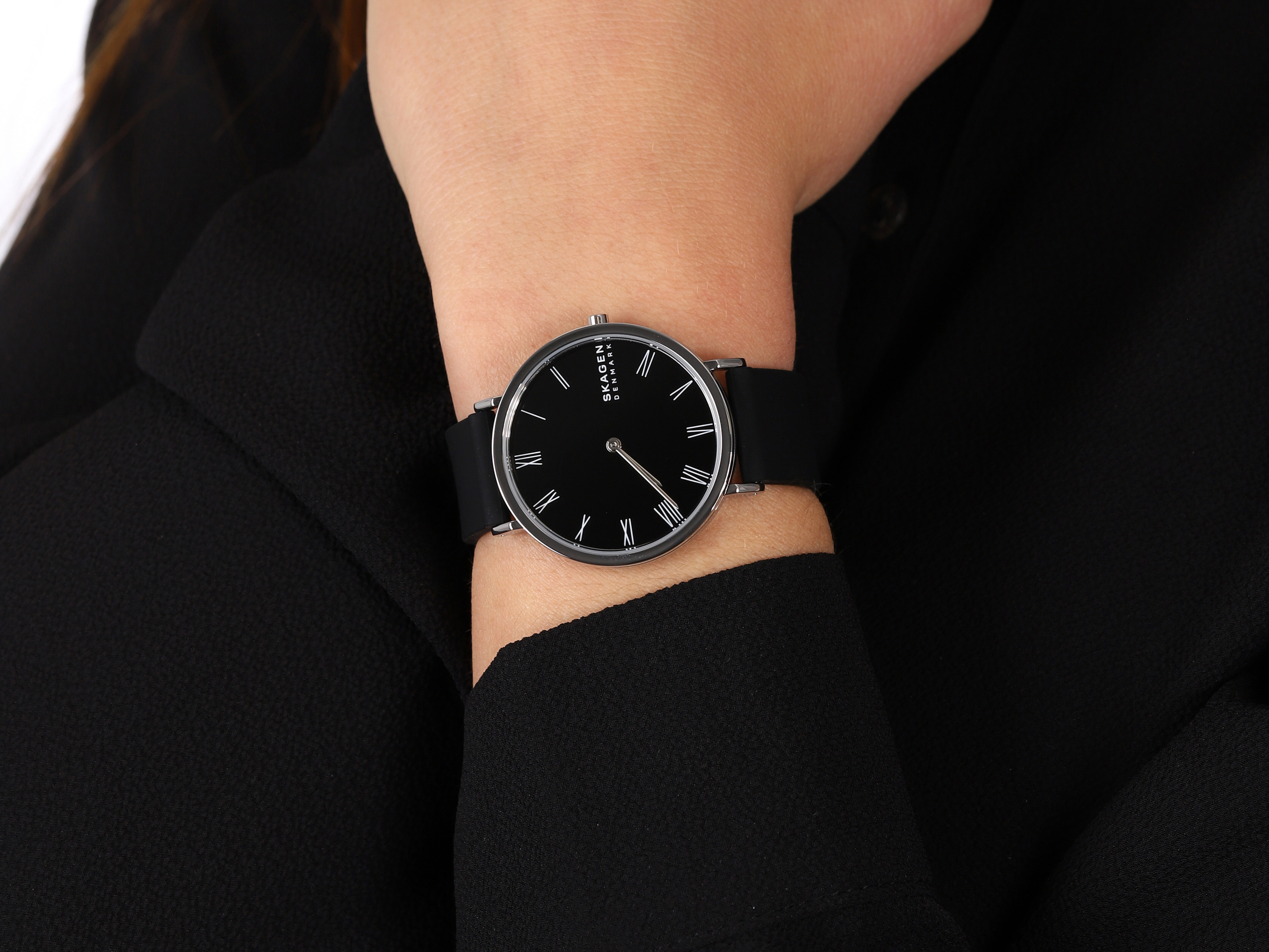 Skagen SKW2885 zegarek srebrny klasyczny Hald pasek - miniatura 4