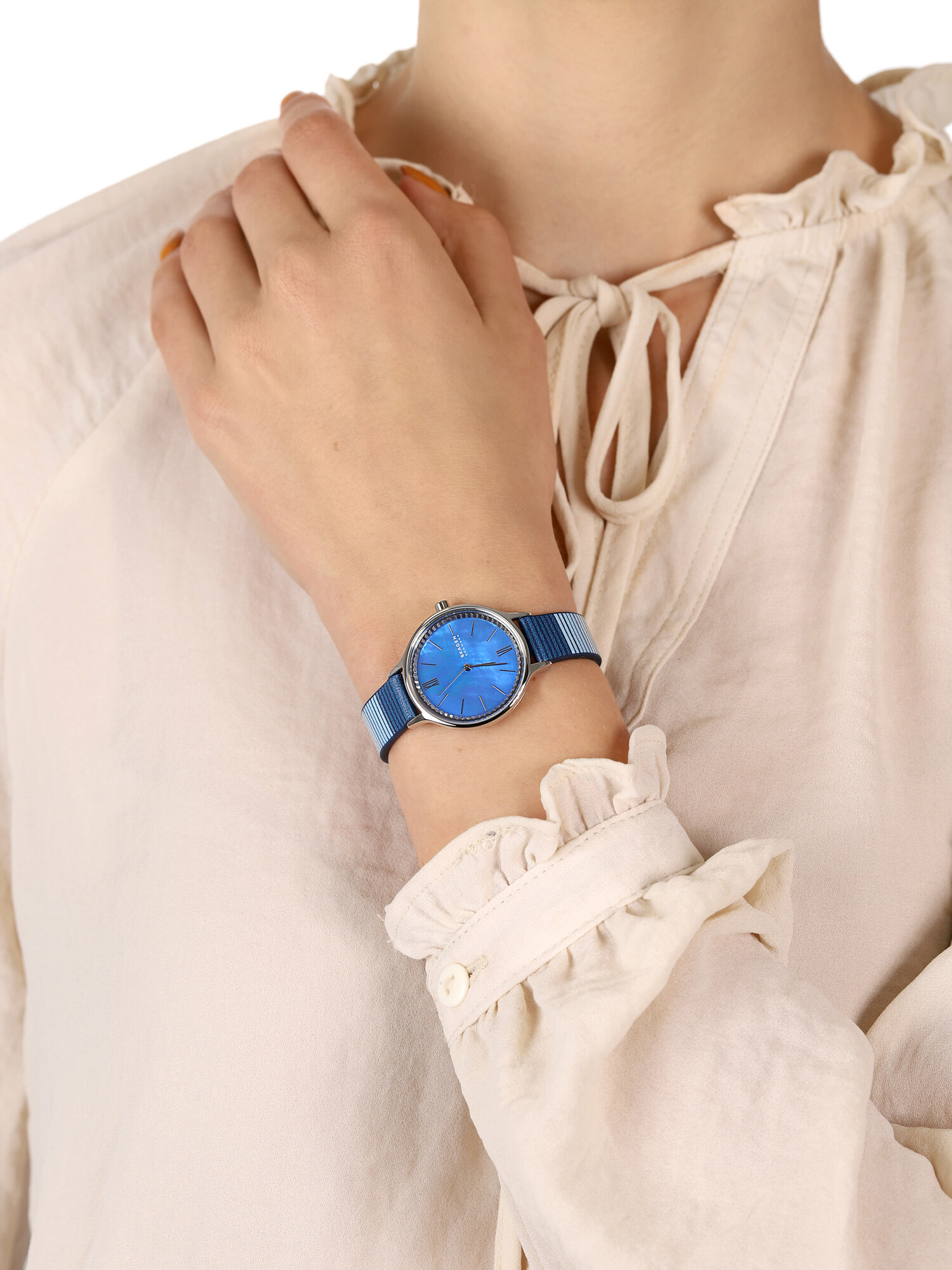 Skagen SKW2906 zegarek srebrny klasyczny Anita pasek - miniatura 3