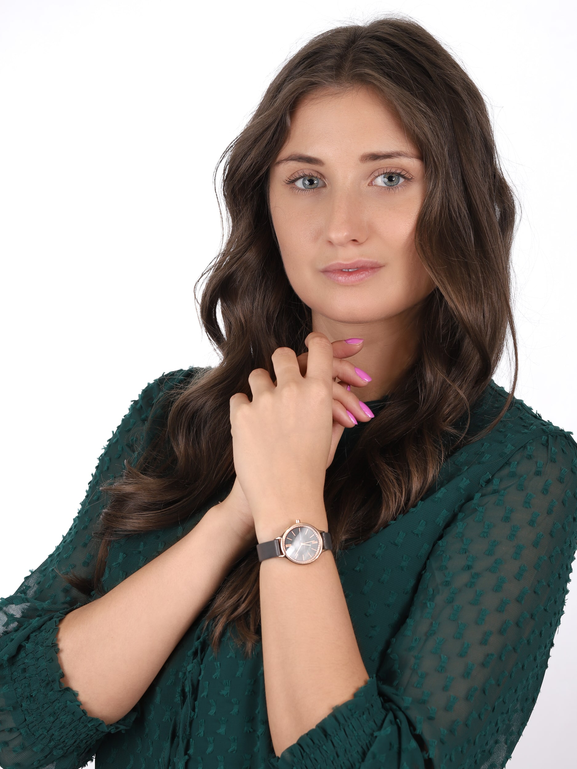 Skagen SKW2909 zegarek różowe złoto klasyczny Anita pasek - miniatura 2