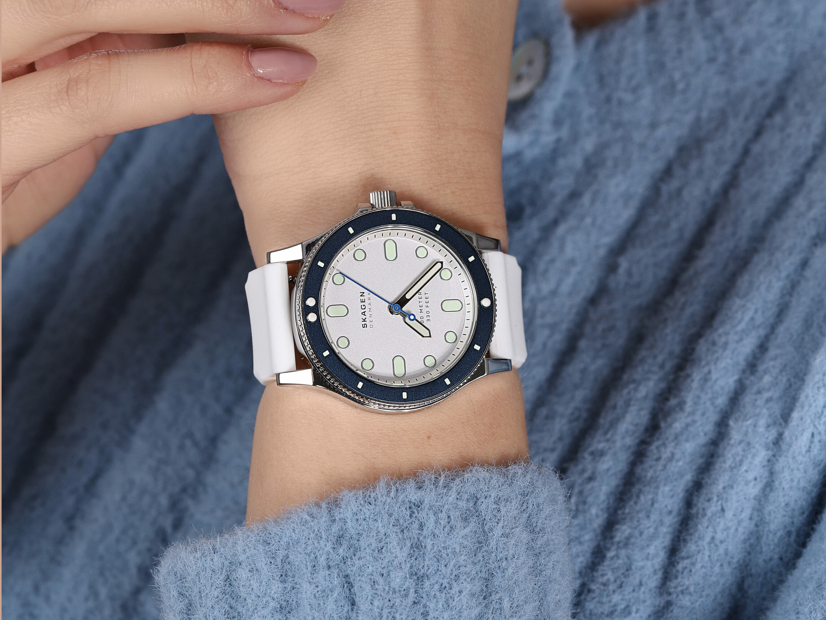 Skagen SKW2916 zegarek srebrny klasyczny Fisk bransoleta - miniatura 4