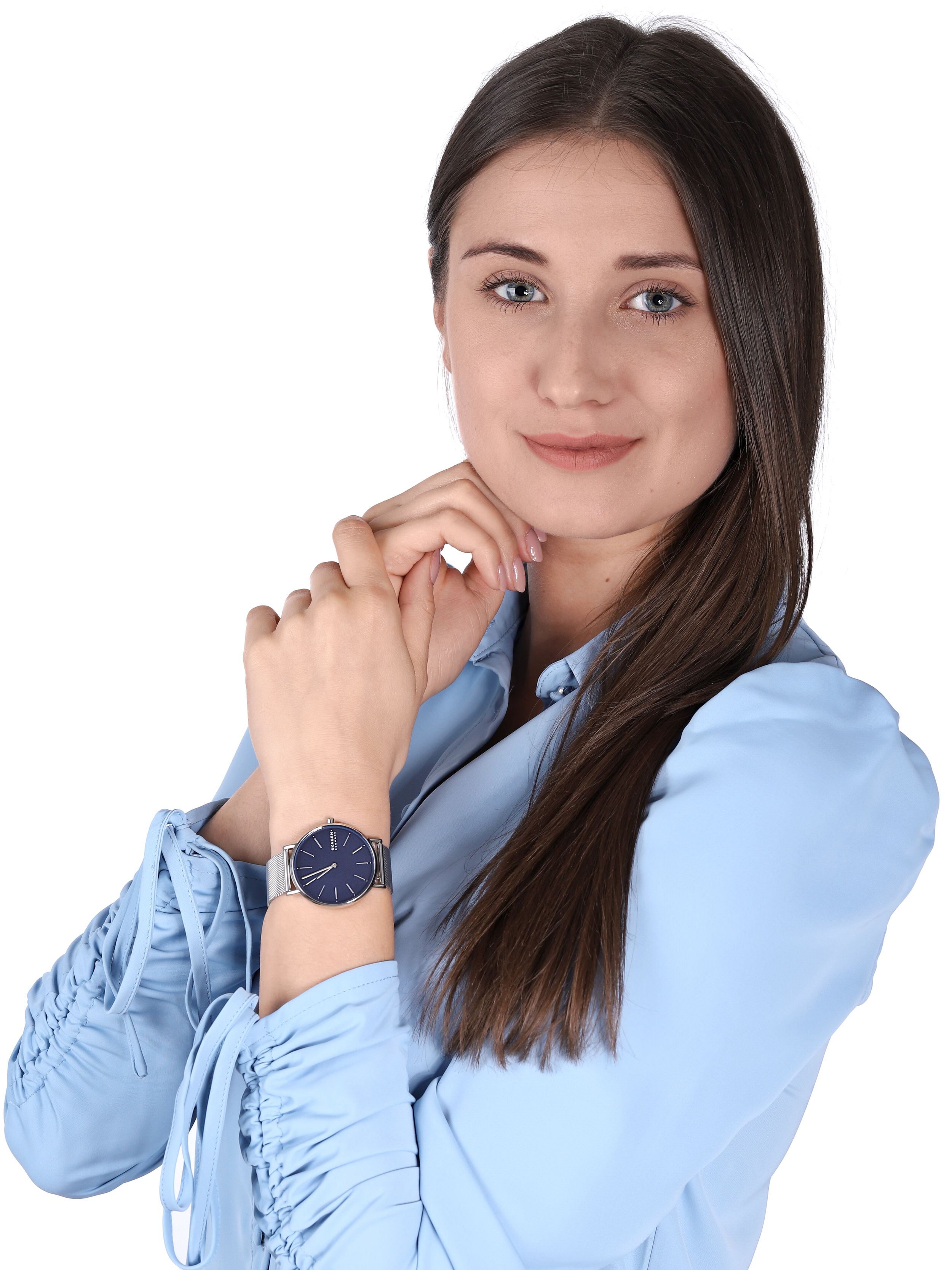 Skagen SKW2922 zegarek srebrny klasyczny Signatur bransoleta - miniatura 2