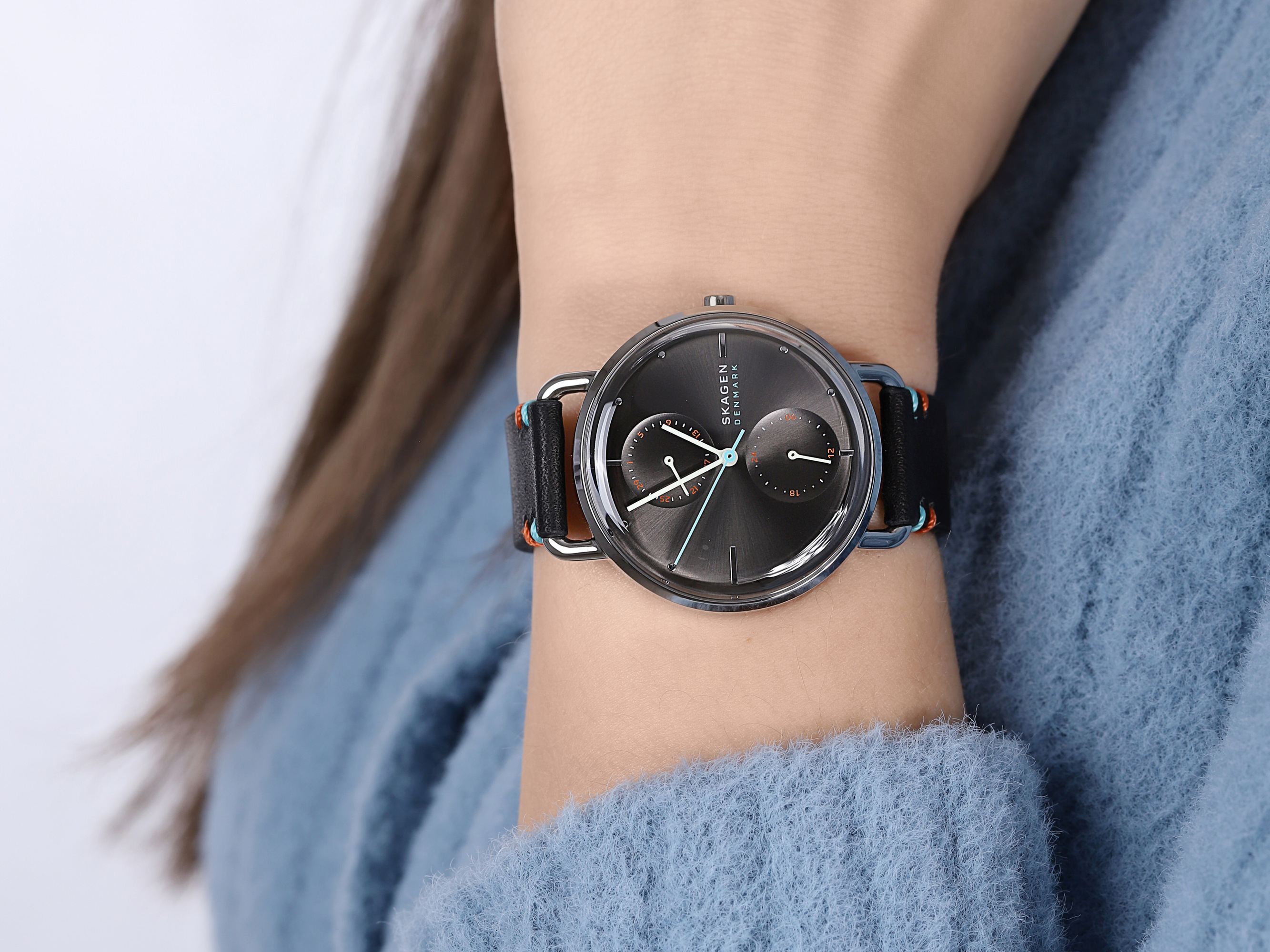 Skagen SKW2930 zegarek srebrny fashion/modowy Horisont pasek - miniatura 4