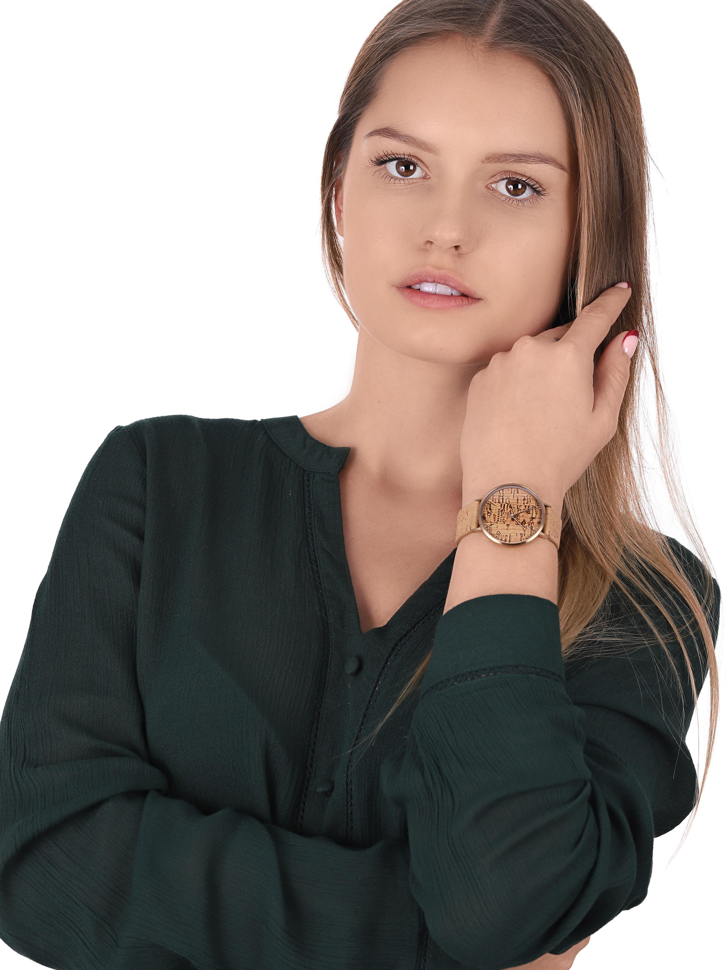 Skagen SKW2974 zegarek złoty klasyczny Aaren pasek - miniatura 2