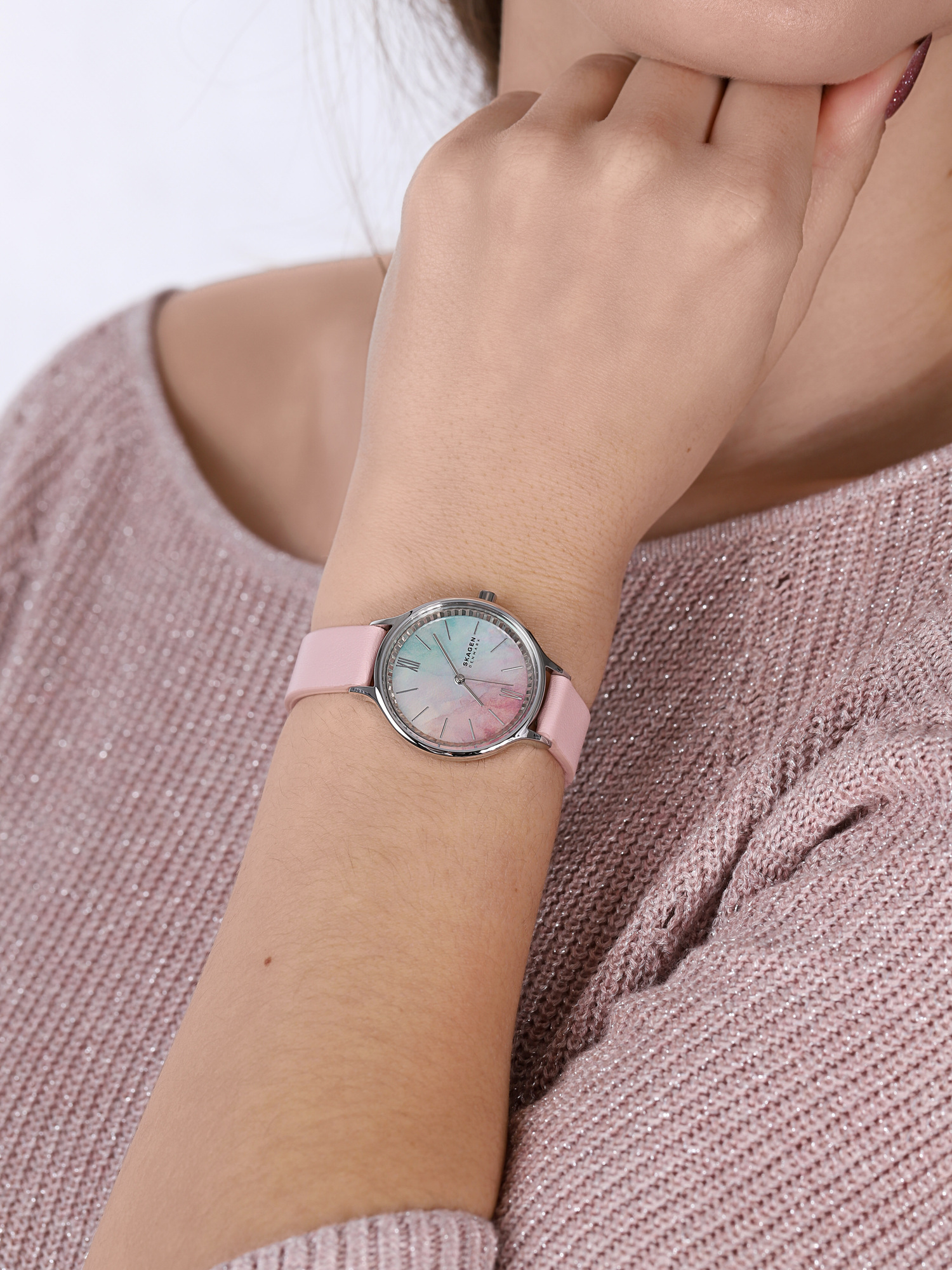 Skagen SKW2976 zegarek srebrny klasyczny Anita pasek - miniatura 3