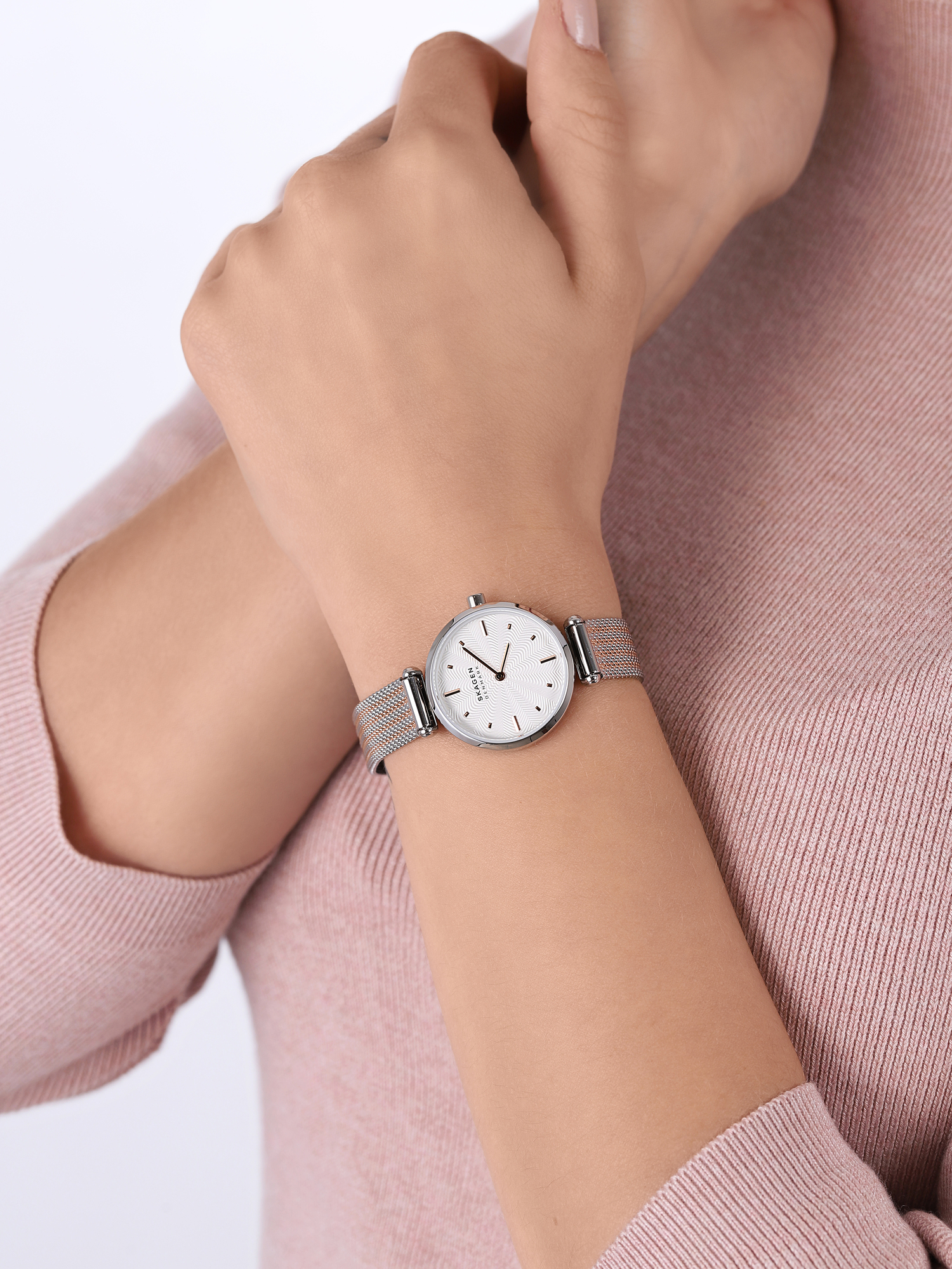Skagen SKW2978 zegarek srebrny klasyczny Amberline bransoleta - miniatura 3