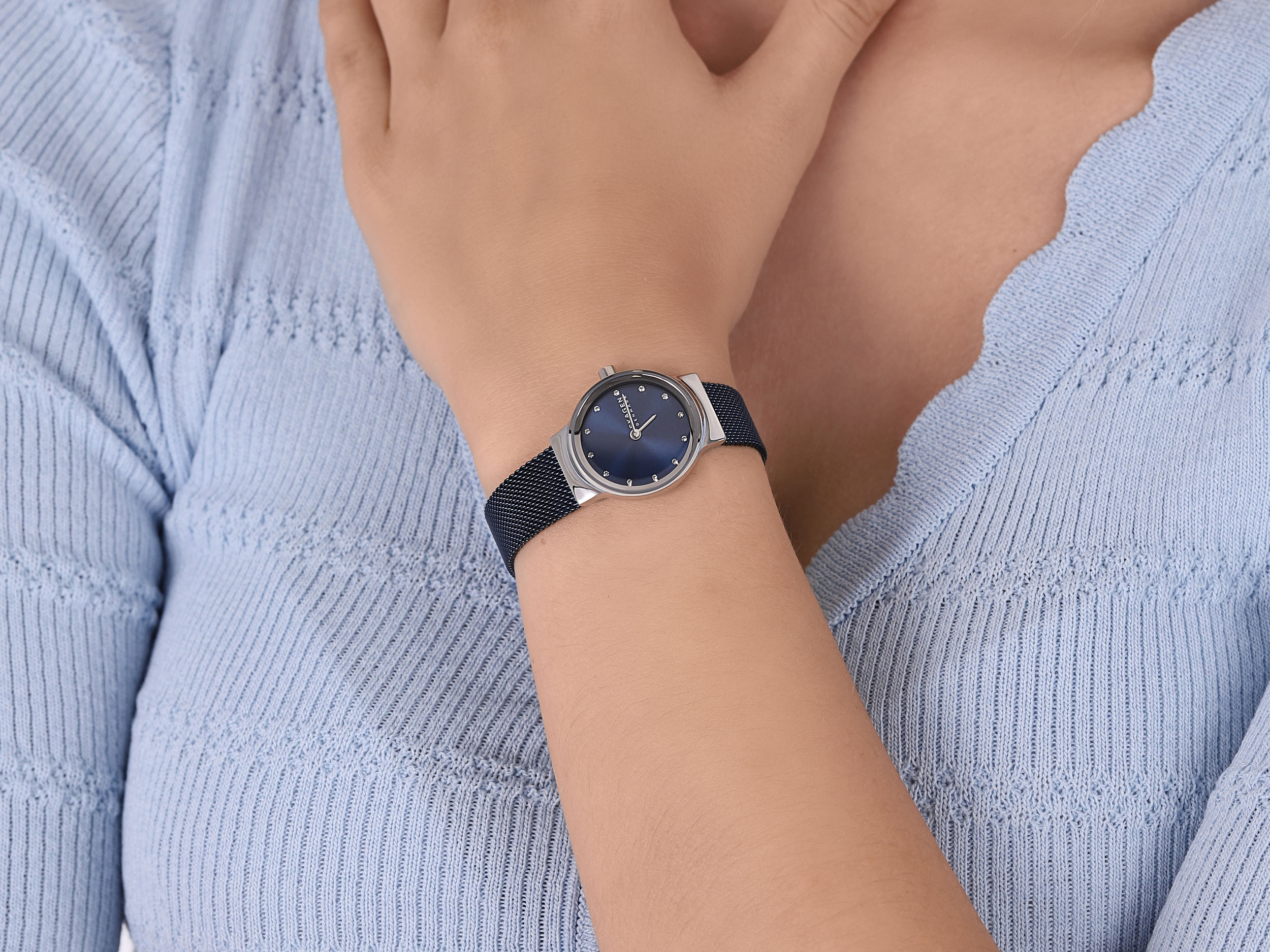 Skagen SKW3008 zegarek srebrny klasyczny Freja bransoleta - miniatura 4