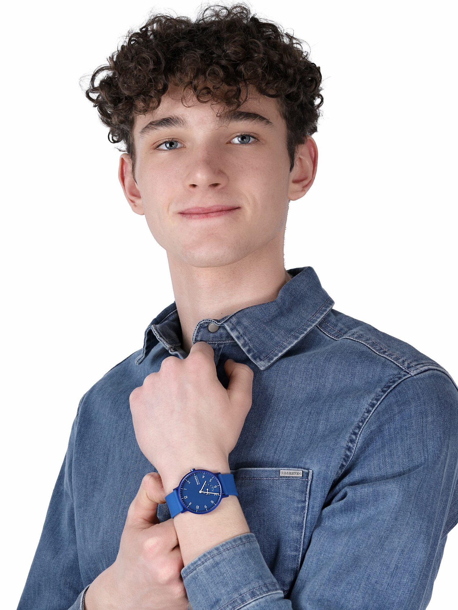 Skagen SKW6508 Aaren Kulor Blue Silicone zegarek klasyczny Aaren - miniatura 2