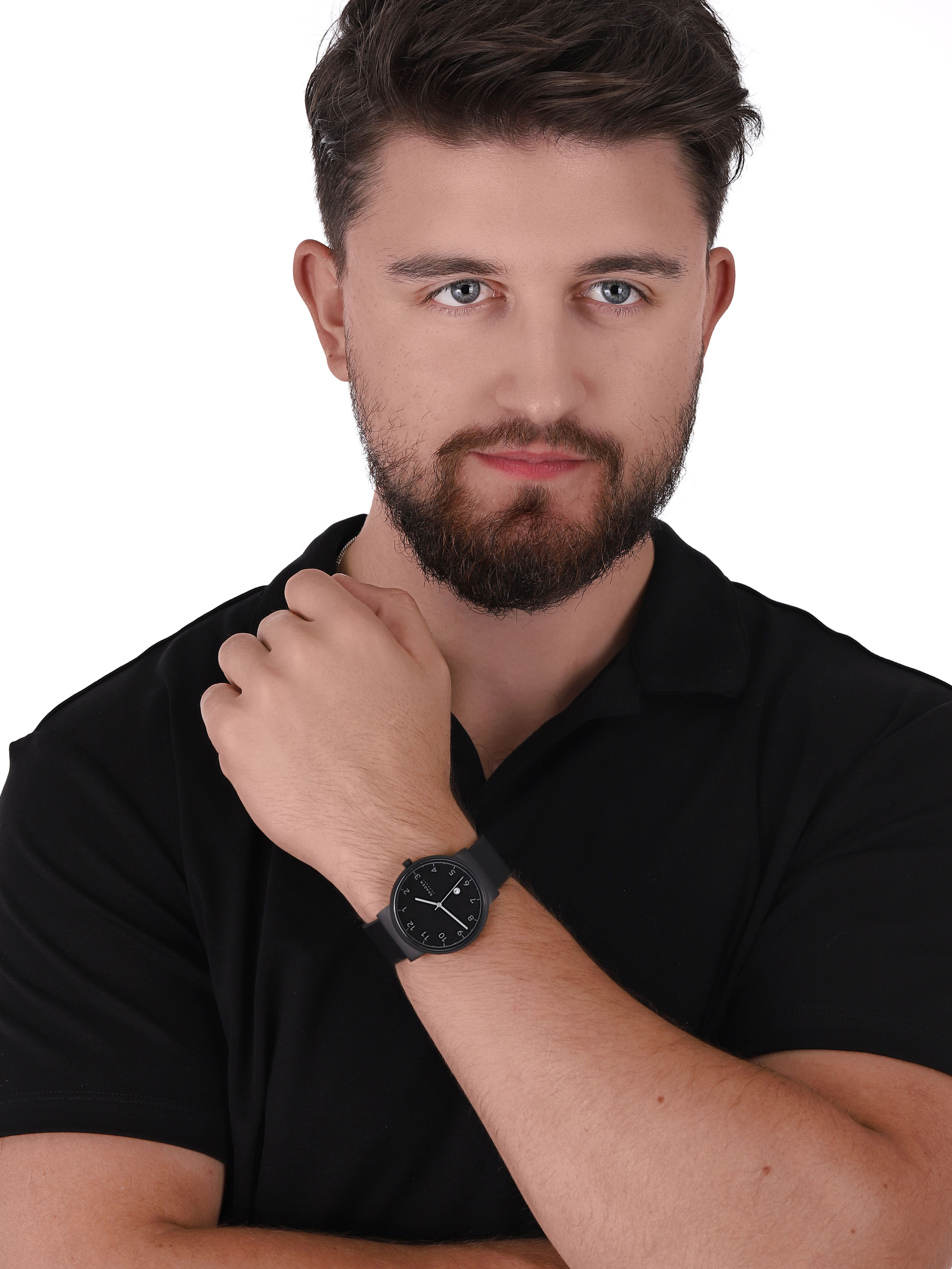 Skagen SKW6567 zegarek czarny klasyczny Ancher pasek - miniatura 2