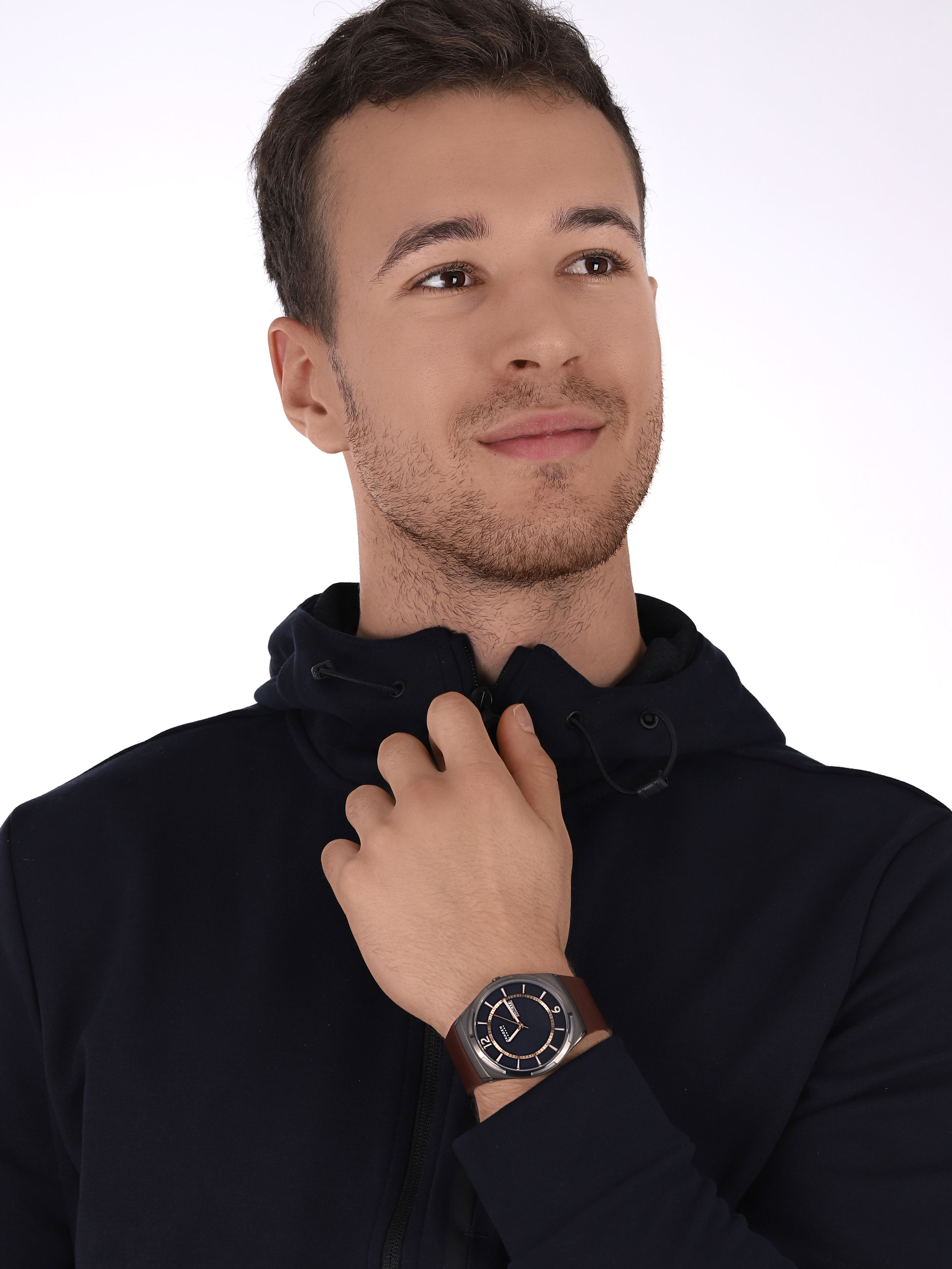 Skagen SKW6574 zegarek srebrny klasyczny Melbye pasek - miniatura 2