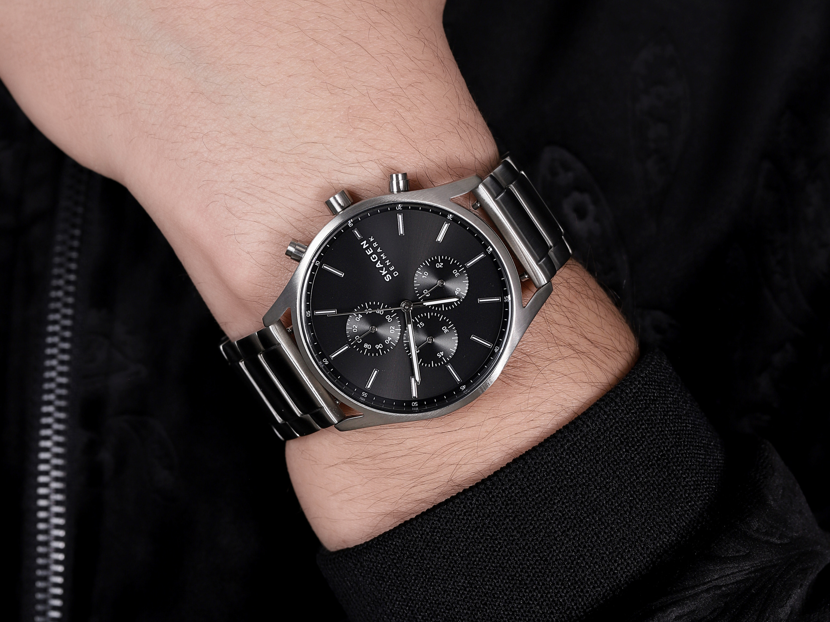 Skagen SKW6609 zegarek srebrny klasyczny Holst bransoleta - miniatura 4