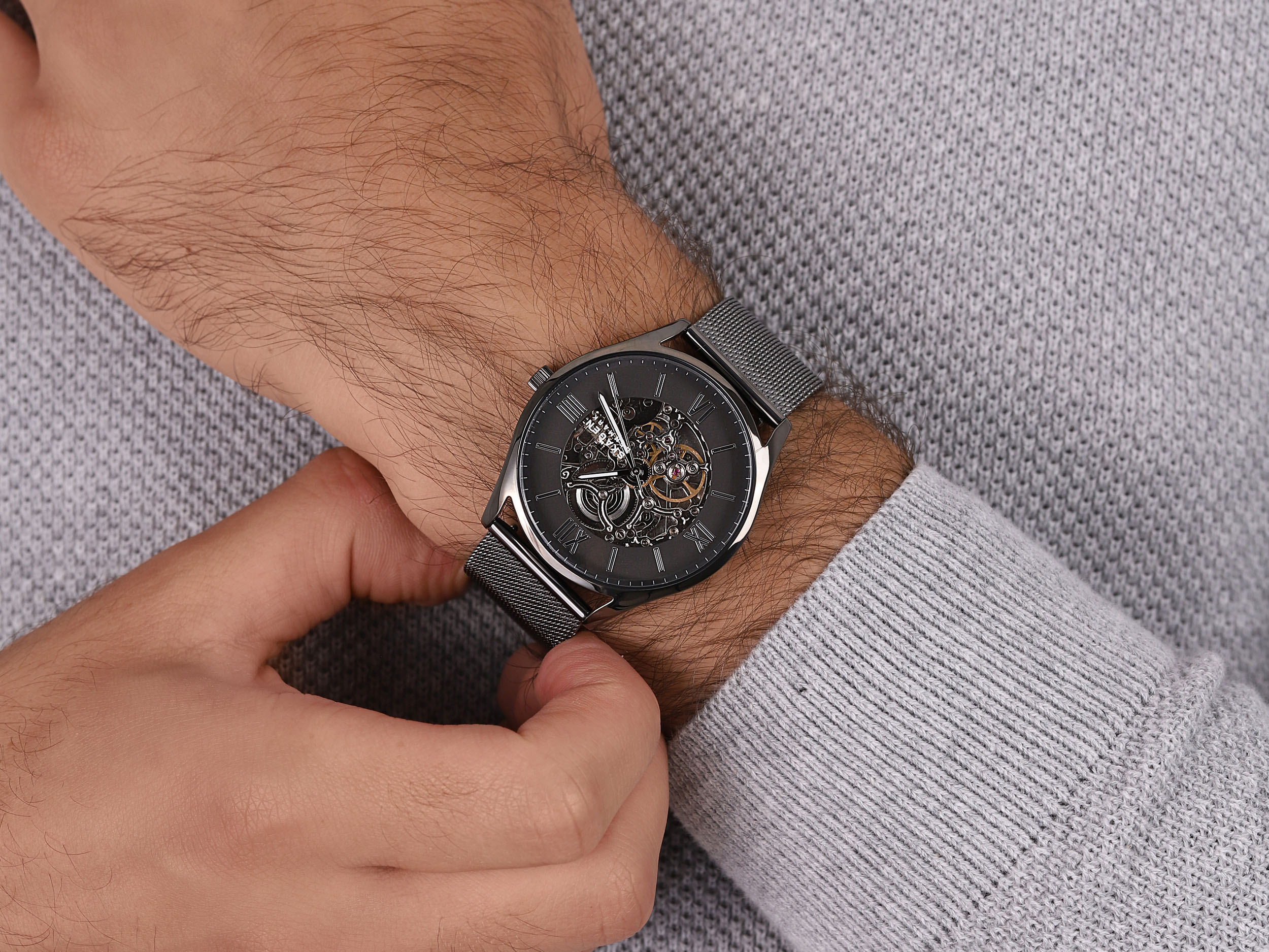 Skagen SKW6614 zegarek szary klasyczny Holst bransoleta - miniatura 4