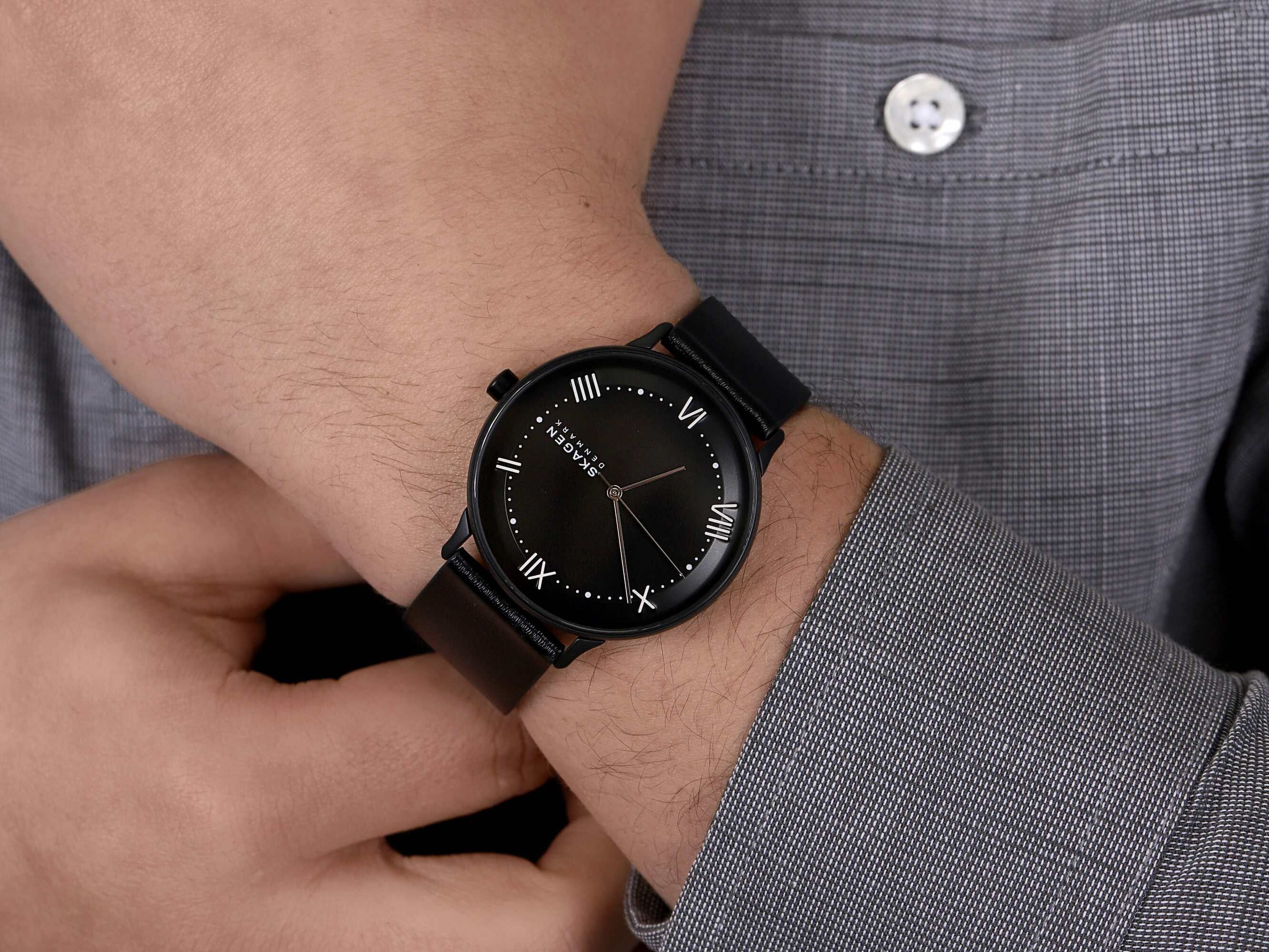 Skagen SKW6623 zegarek czarny klasyczny Nillson pasek - miniatura 4