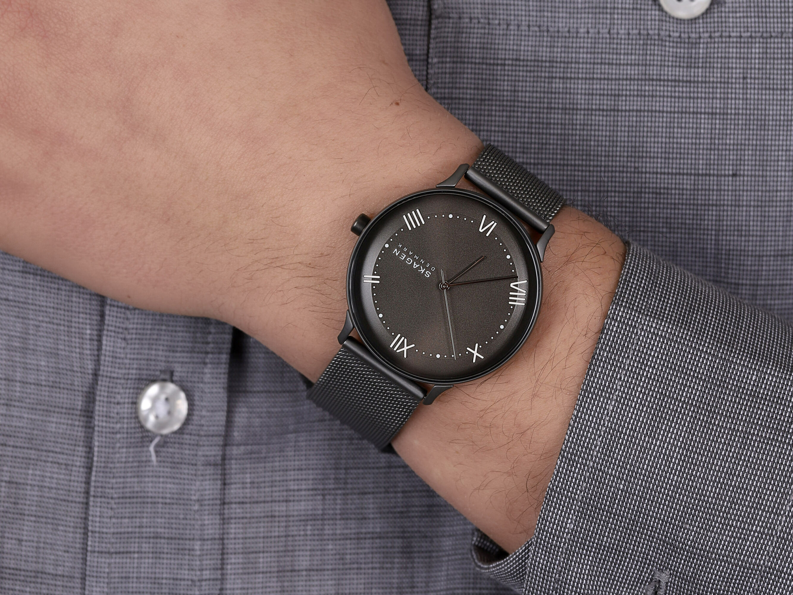 Skagen SKW6624 zegarek szary klasyczny Nillson bransoleta - miniatura 4