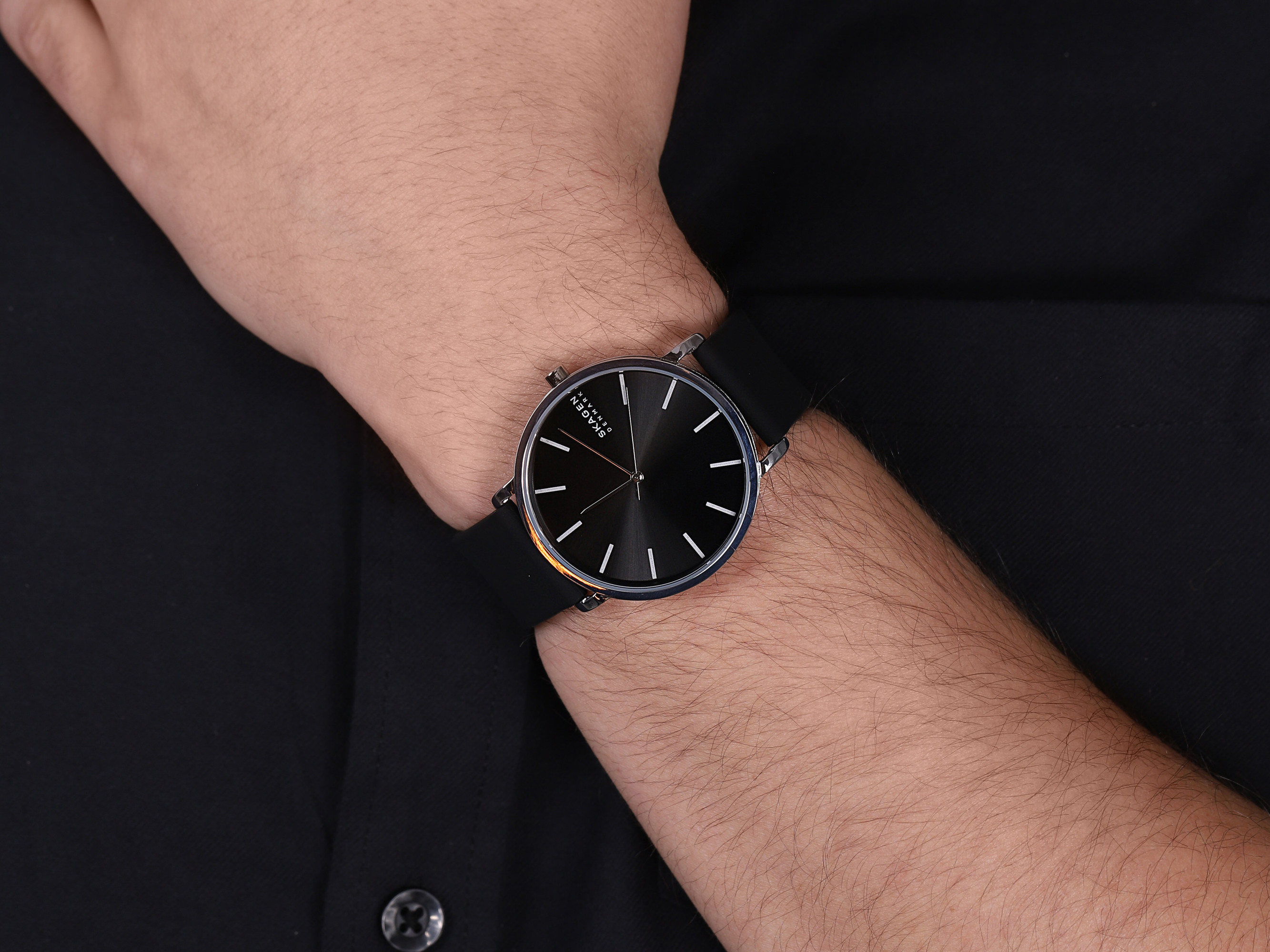 Skagen SKW6625 zegarek srebrny klasyczny Hagen pasek - miniatura 4