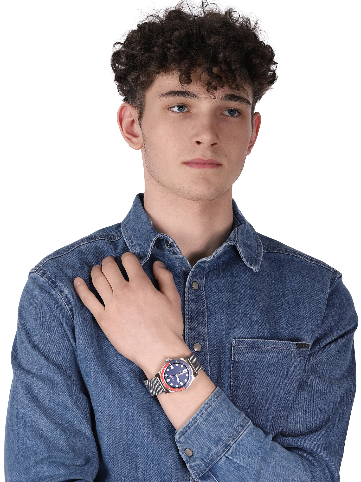 Skagen SKW6668 zegarek srebrny klasyczny Fisk bransoleta - miniatura 2
