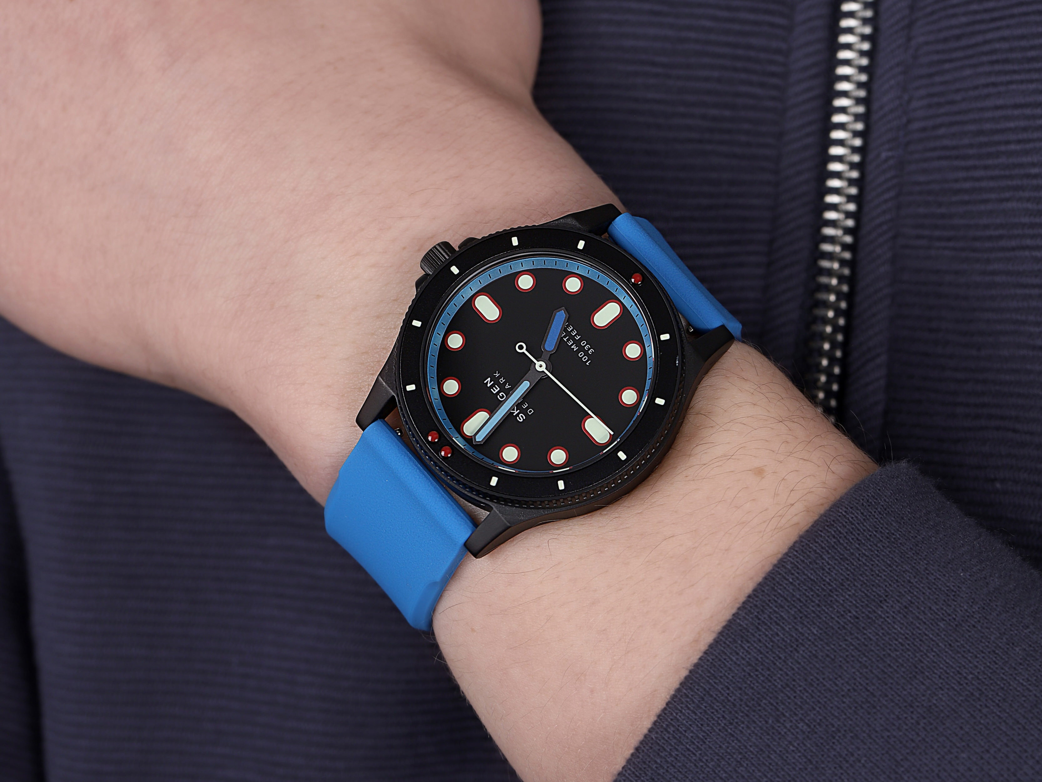 Skagen SKW6669 zegarek czarny klasyczny Fisk pasek - miniatura 4