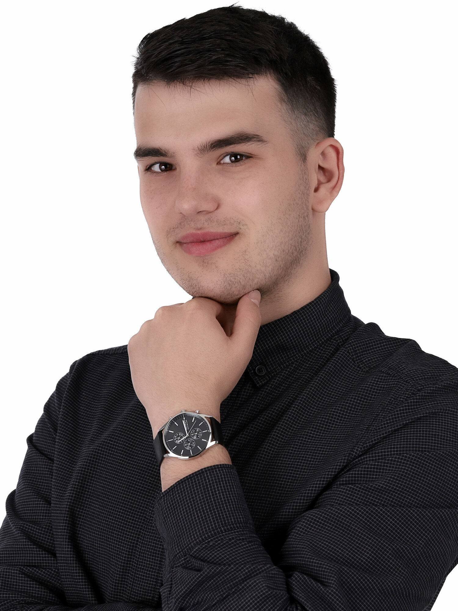 Skagen SKW6677 zegarek srebrny klasyczny Holst pasek - miniatura 2
