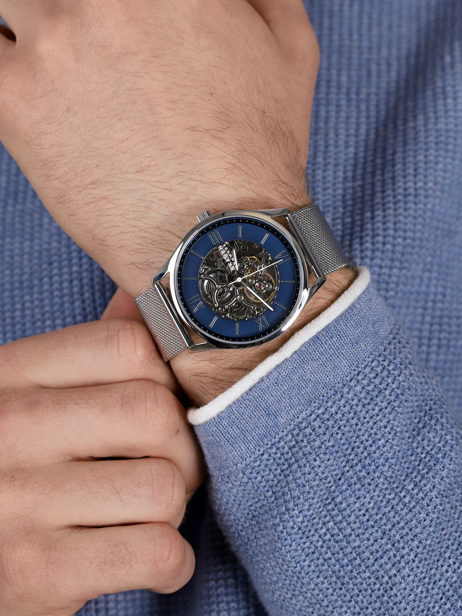Skagen SKW6733 zegarek srebrny klasyczny Holst bransoleta - miniatura 3