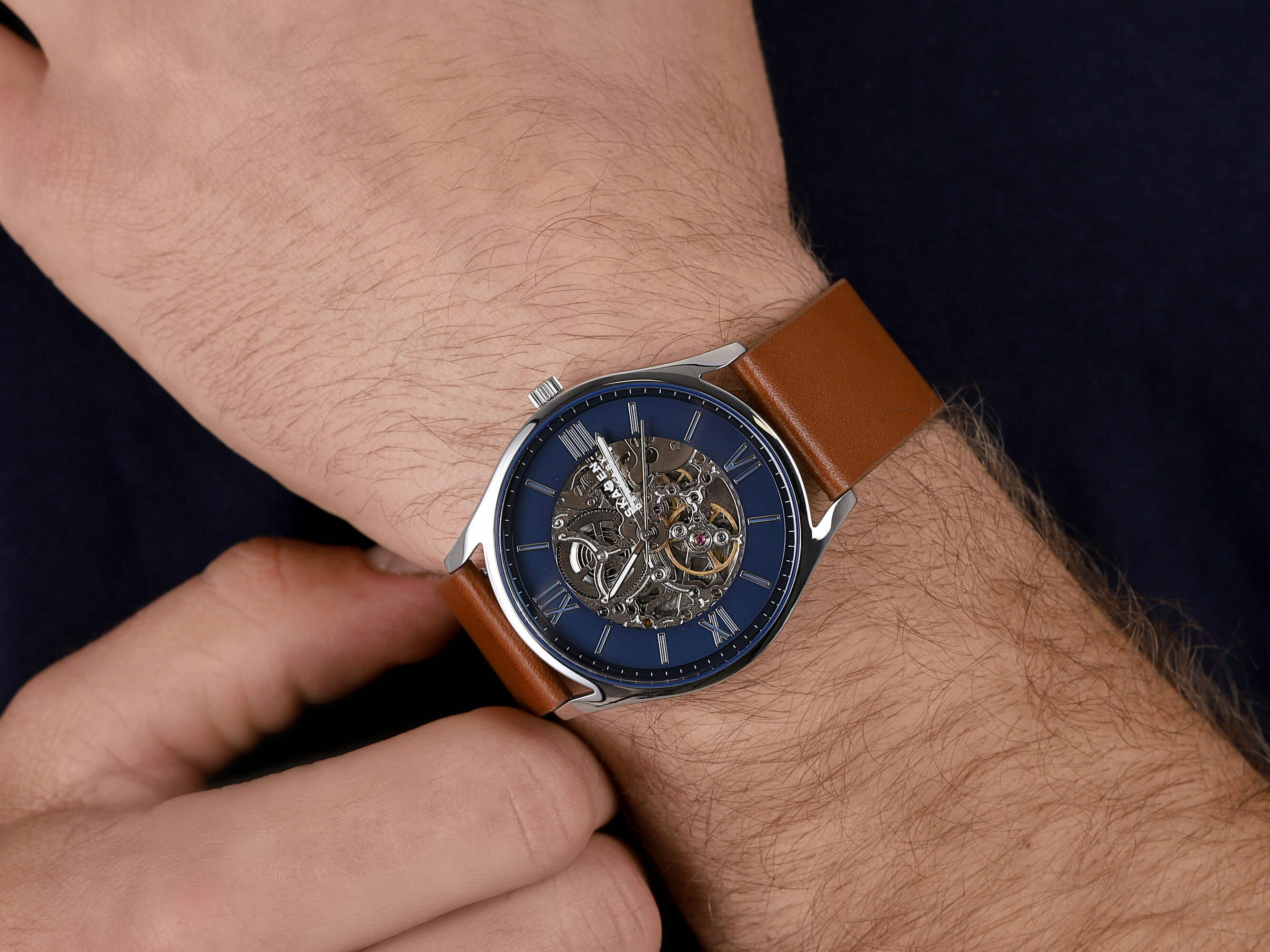 Skagen SKW6736 zegarek srebrny klasyczny Holst pasek - miniatura 4