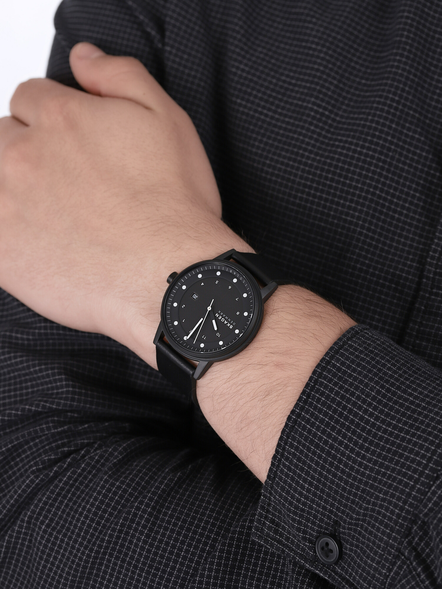 Skagen SKW6740 zegarek czarny klasyczny Henricksen pasek - miniatura 3