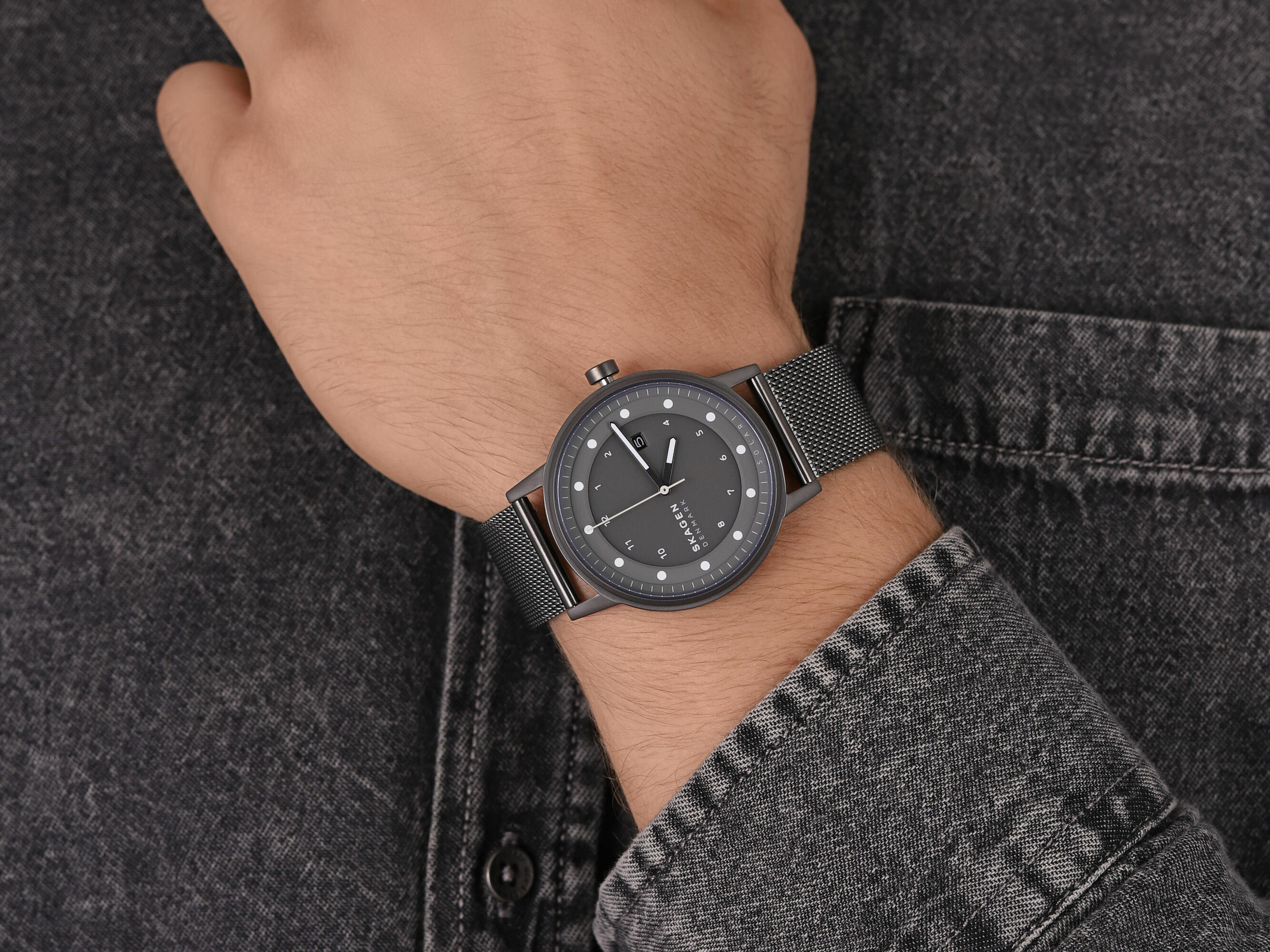 Skagen SKW6741 zegarek szary klasyczny Henricksen bransoleta - miniatura 4