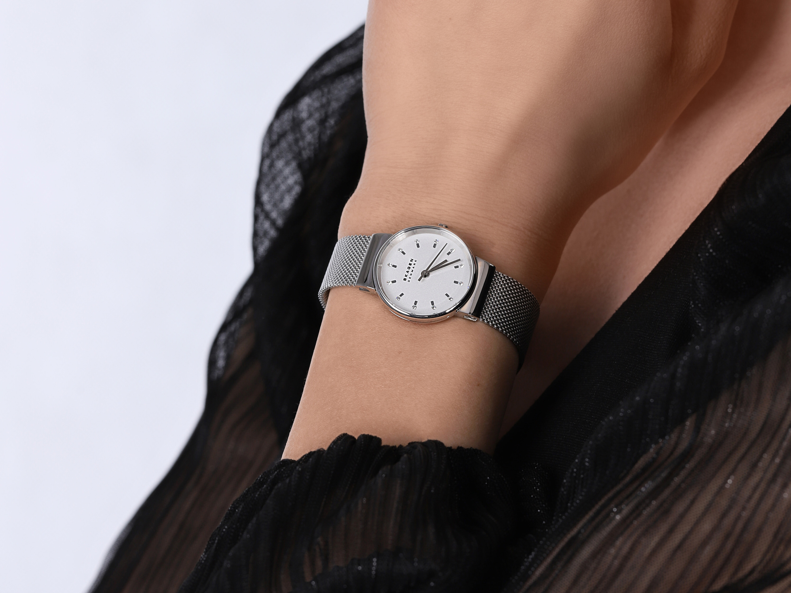 Skagen SKW7200 zegarek srebrny klasyczny Ancher bransoleta - miniatura 4