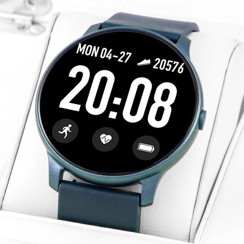 SMARBN083 zegarek srebrny sportowy Smartwatch pasek - miniatura 5