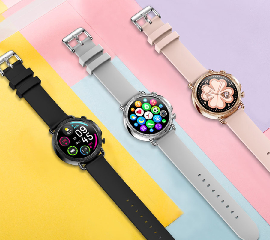 SMARBN089 Smartwatch Smartwatch Rubicon RNBE74 biały pasek zegarek damski sportowy mineralne - miniatura 8