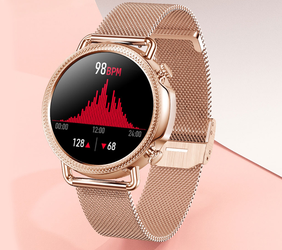 SMARBN090 zegarek srebrny sportowy Smartwatch pasek - miniatura 9