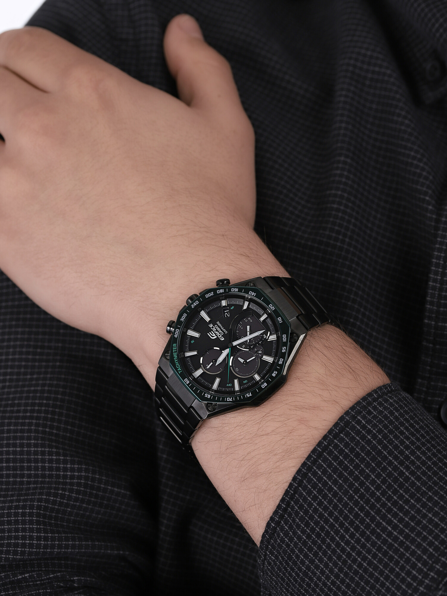 smartwatch EDIFICE EQB-1100XDC-1AER męski z tachometr EDIFICE Premium - miniatura 3