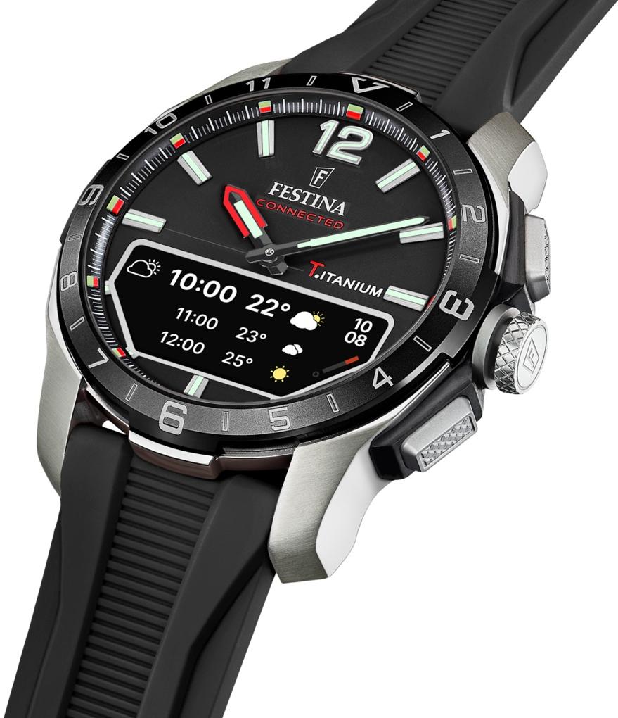 smartwatch Festina F23000-4 kwarcowy męski Connected Connected Titanium - miniatura 6