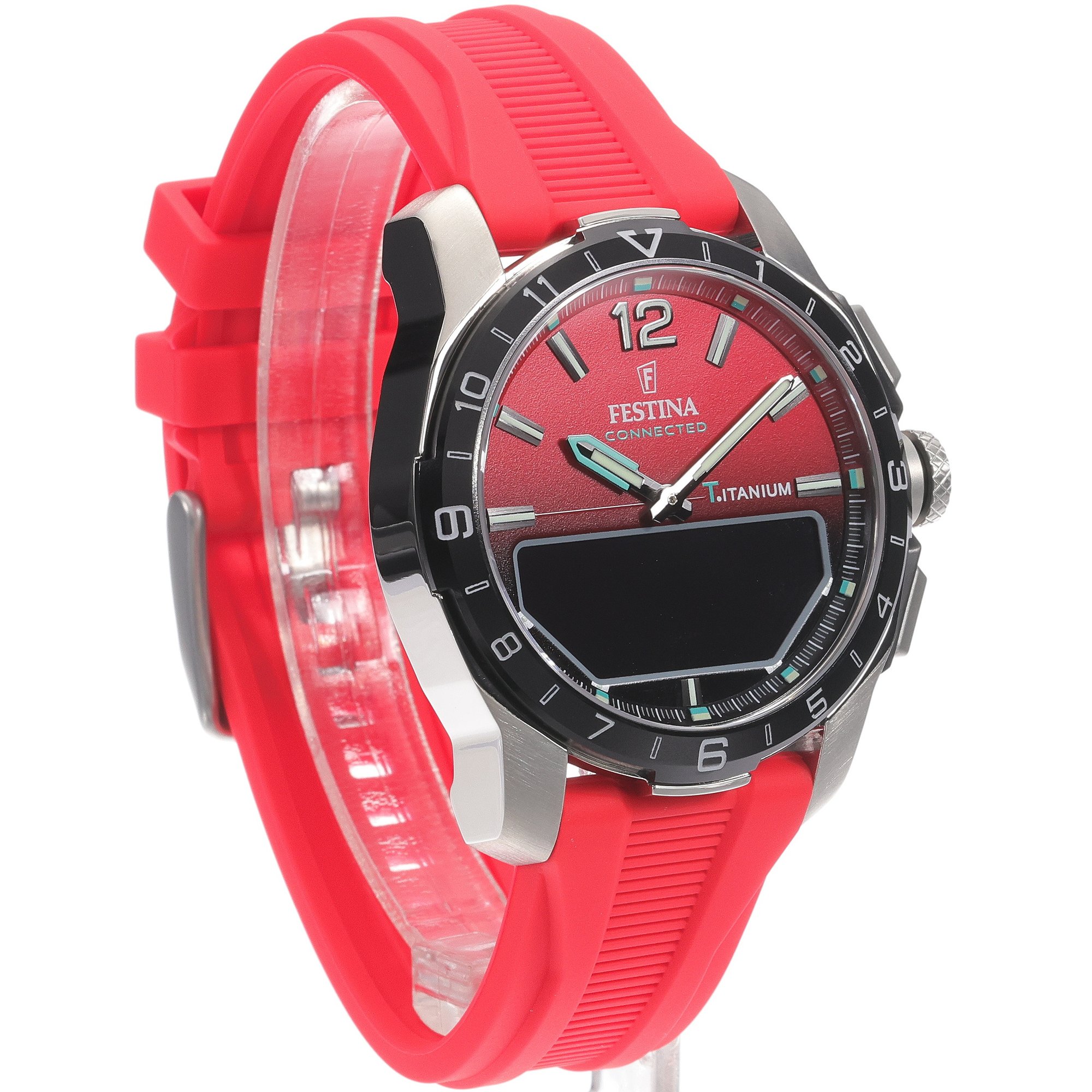 smartwatch Festina F23000-6 kwarcowy męski Connected Connected Titanium