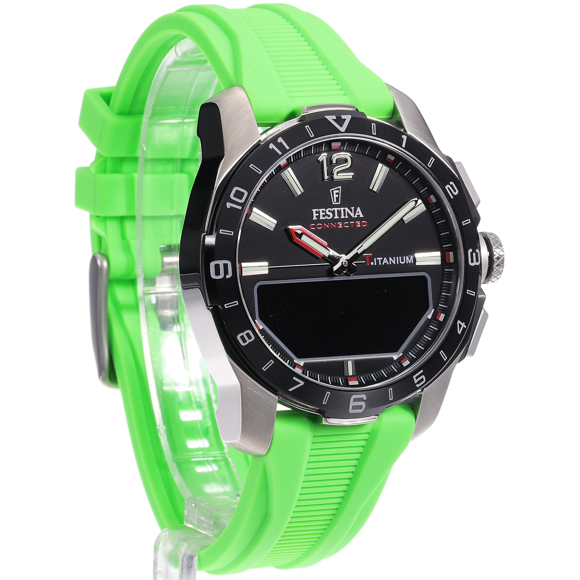 smartwatch Festina F23000-B kwarcowy męski Connected Connected Titanium