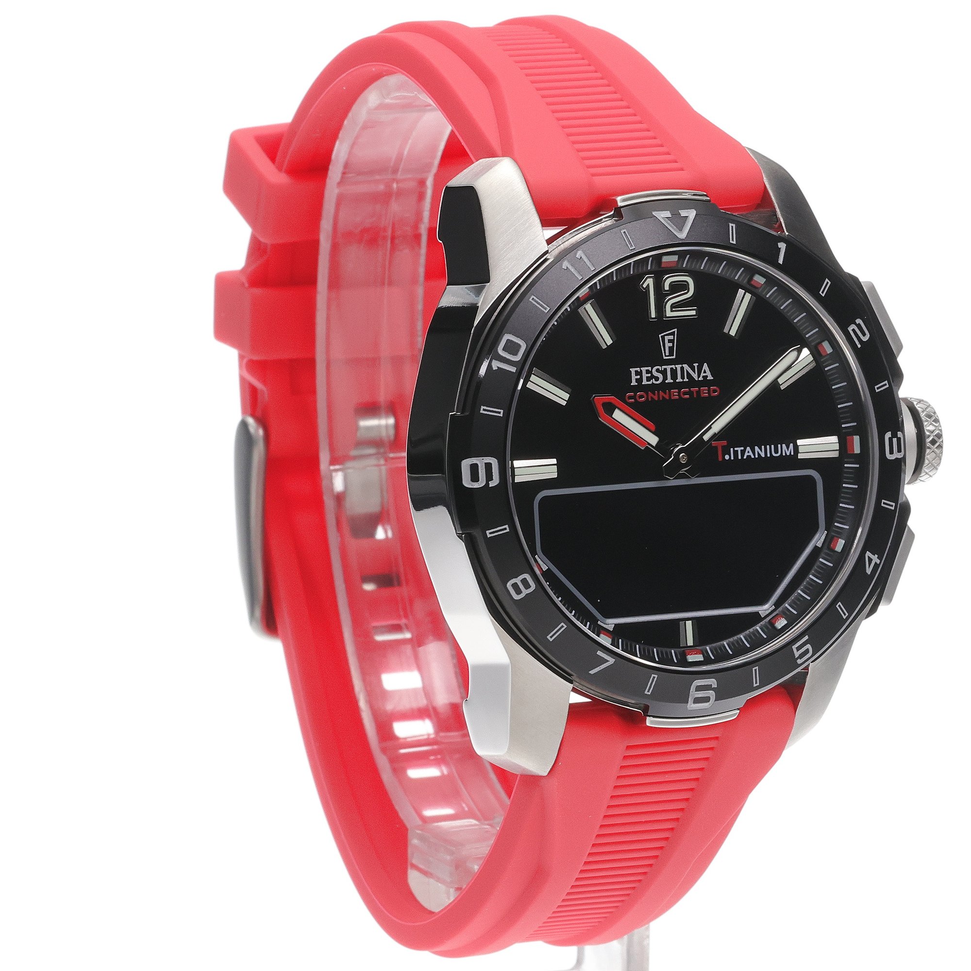 smartwatch Festina F23000-C kwarcowy męski Connected Connected Titanium
