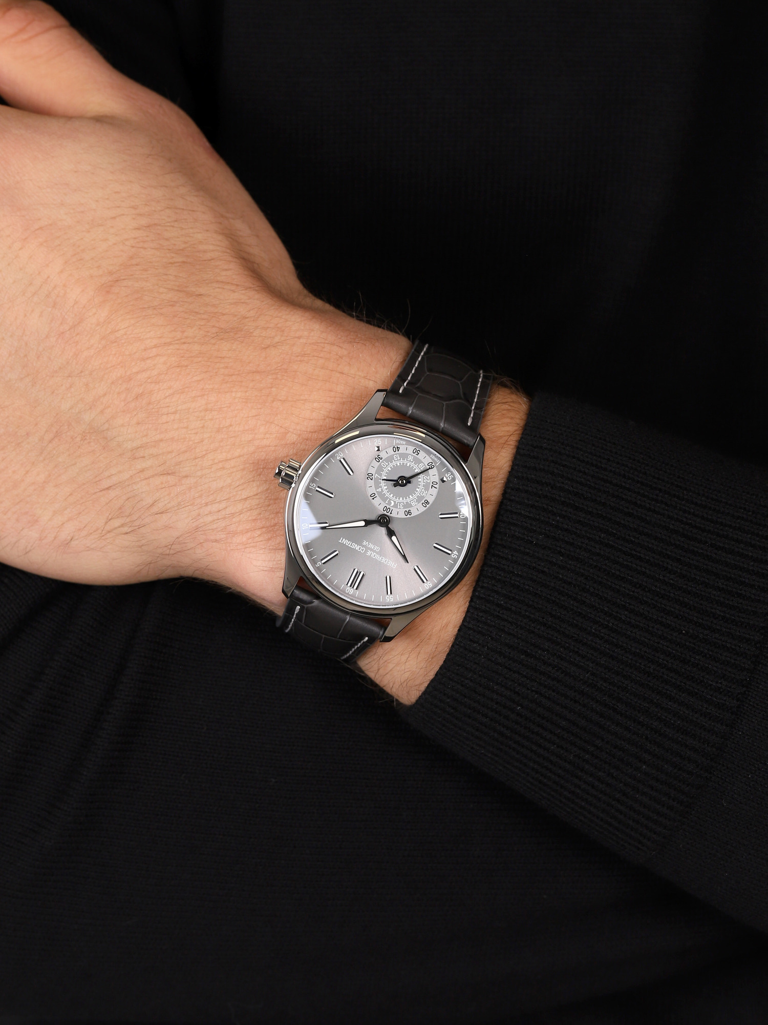 smartwatch Frederique Constant FC-285LGS5B6 kwarcowy męski Smartwatch SMARTWATCH GENTS CLASSICS - miniatura 3