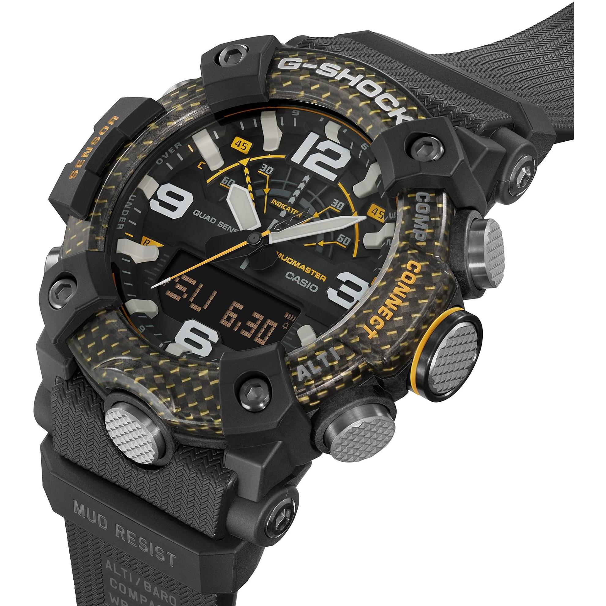 smartwatch G-SHOCK GG-B100Y-1AER Mudmaster Carbon Core męski z termometr G-SHOCK Master of G
