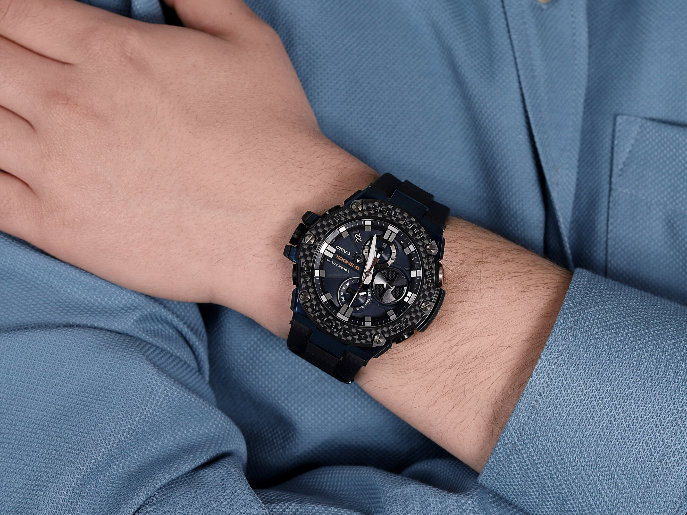 smartwatch G-SHOCK GST-B100XB-2AER solar męski G-SHOCK G-STEEL - miniatura 4