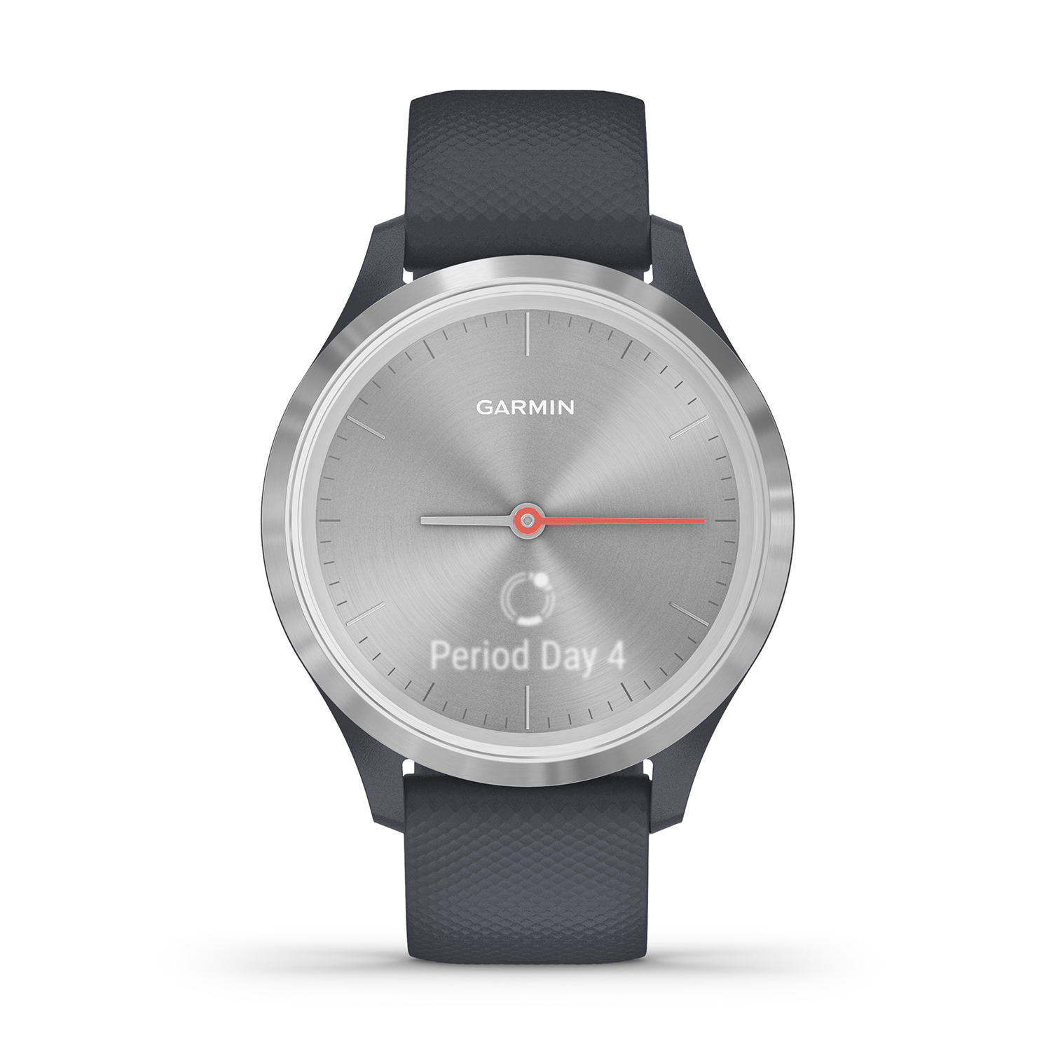 smartwatch Garmin 010-02238-20 Vivomove 3S Silver Blue with Blue Silicone Band damski z barometr Garmin - miniatura 3