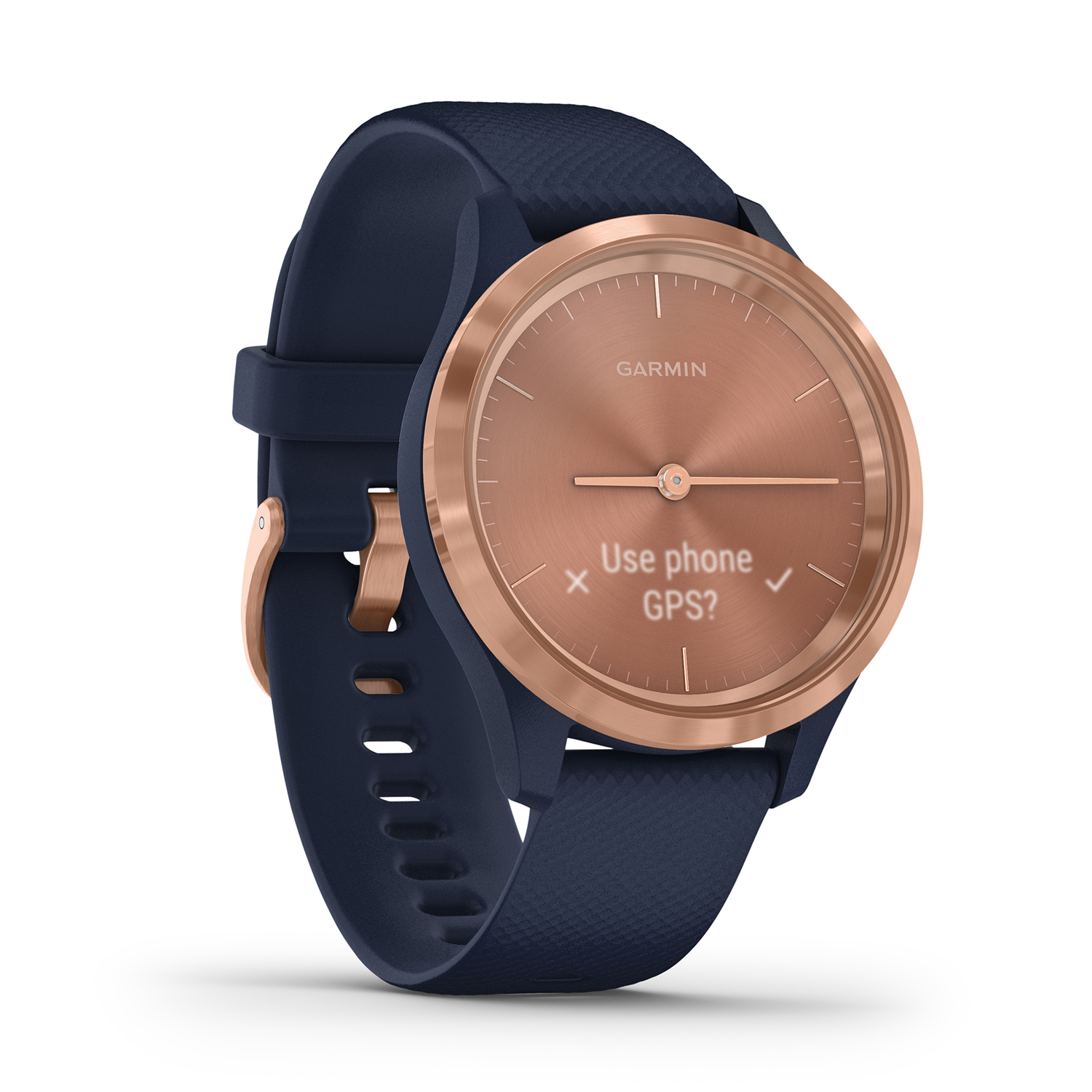 smartwatch Garmin 010-02238-23 damski Garmin Vivomove 3S Gold Blue with Blue Silicone Band - miniatura 6