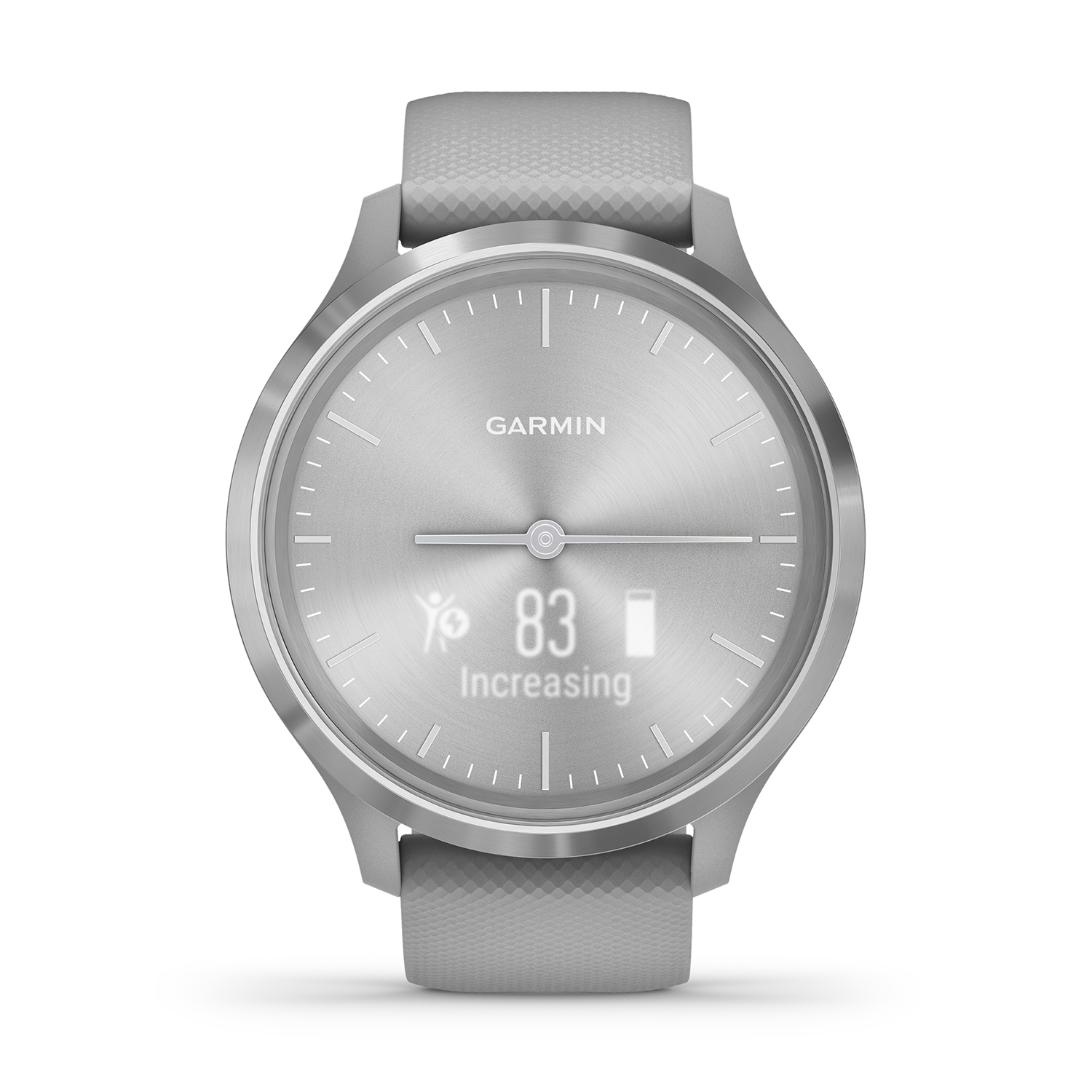smartwatch Garmin 010-02239-20 Vivomove 3 Grey Silver with Grey Silicone Band męski z barometr Garmin - miniatura 3