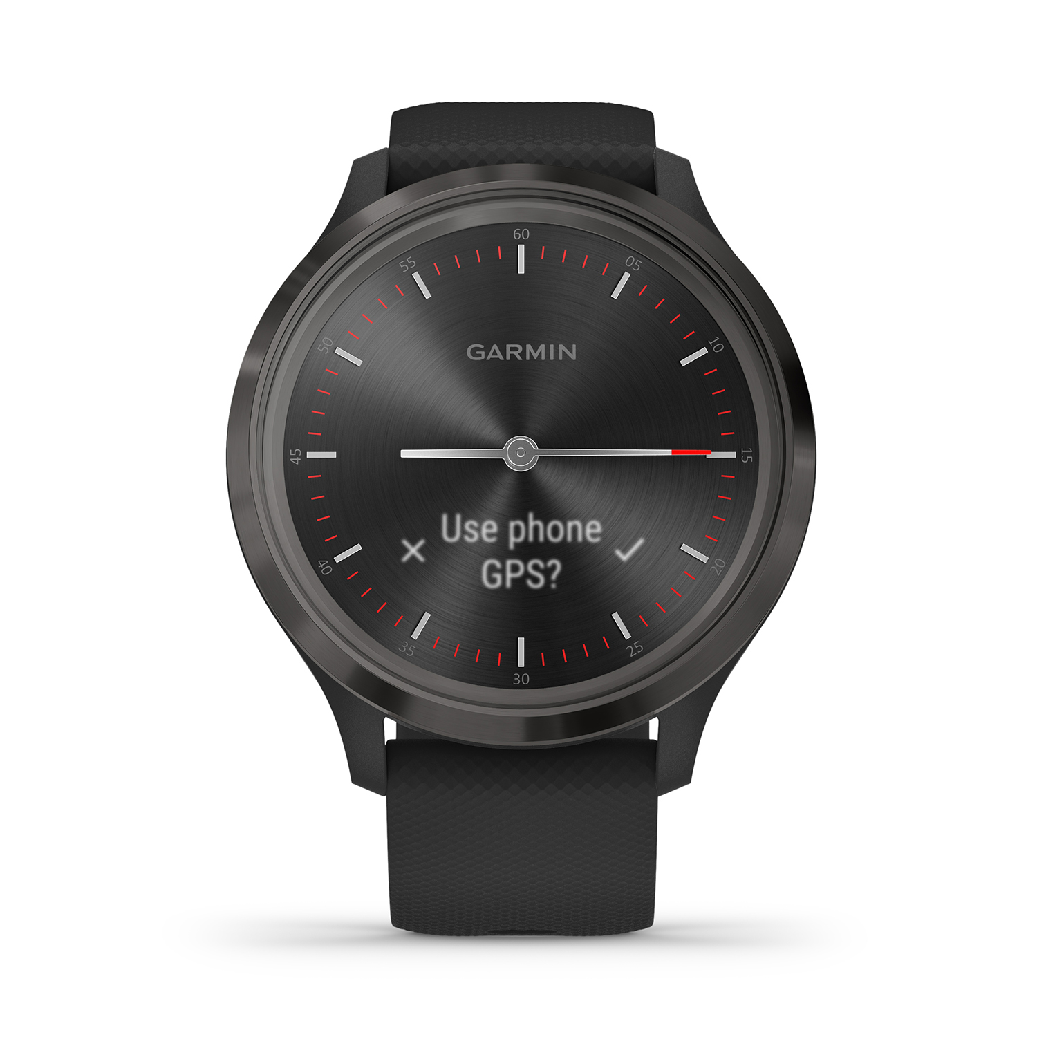smartwatch Garmin 010-02239-21 męski Garmin Vivomove 3 Black Gunmetal with Black Silicone Band - miniatura 4