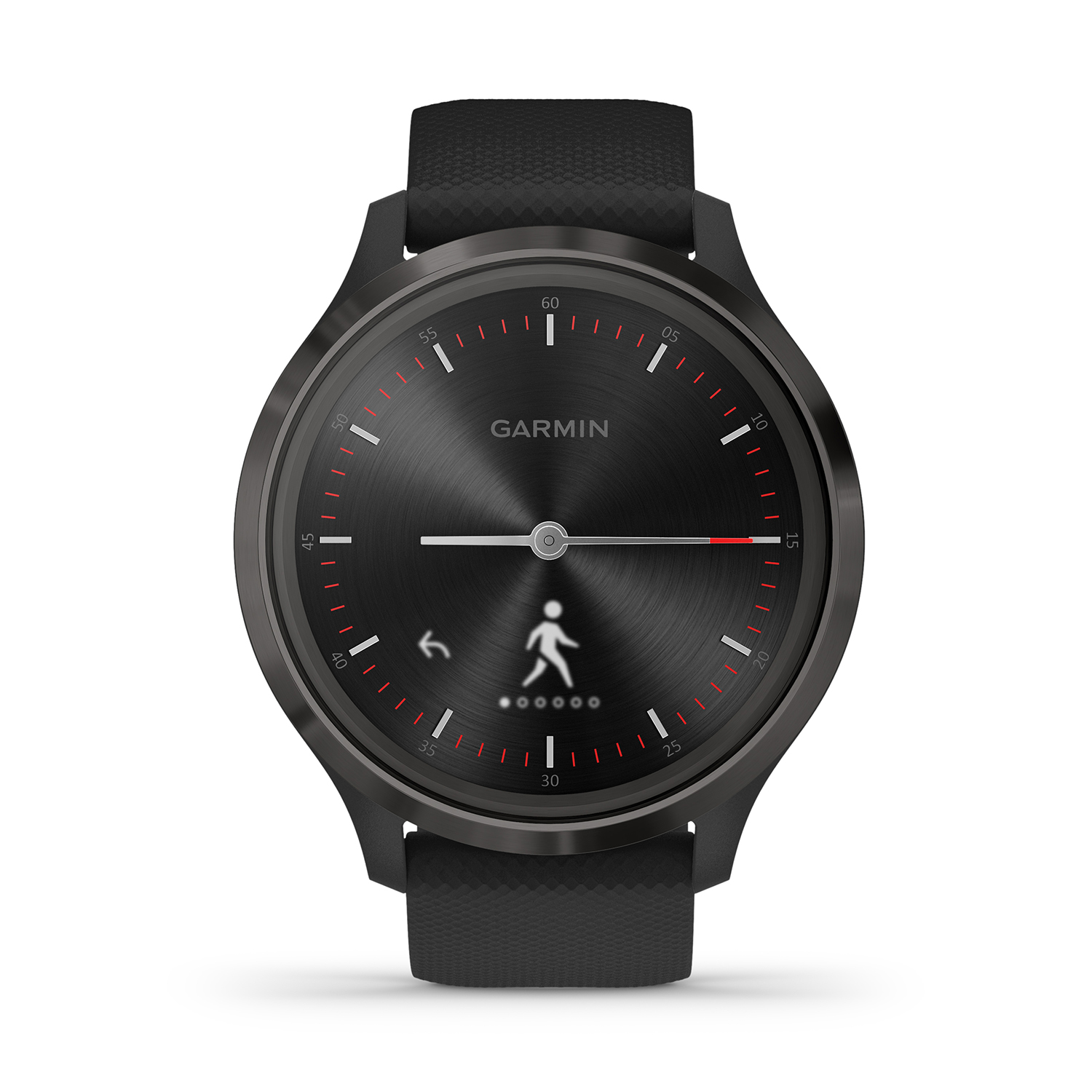 smartwatch Garmin 010-02239-21 Vivomove 3 Black Gunmetal with Black Silicone Band męski z barometr Garmin - miniatura 3