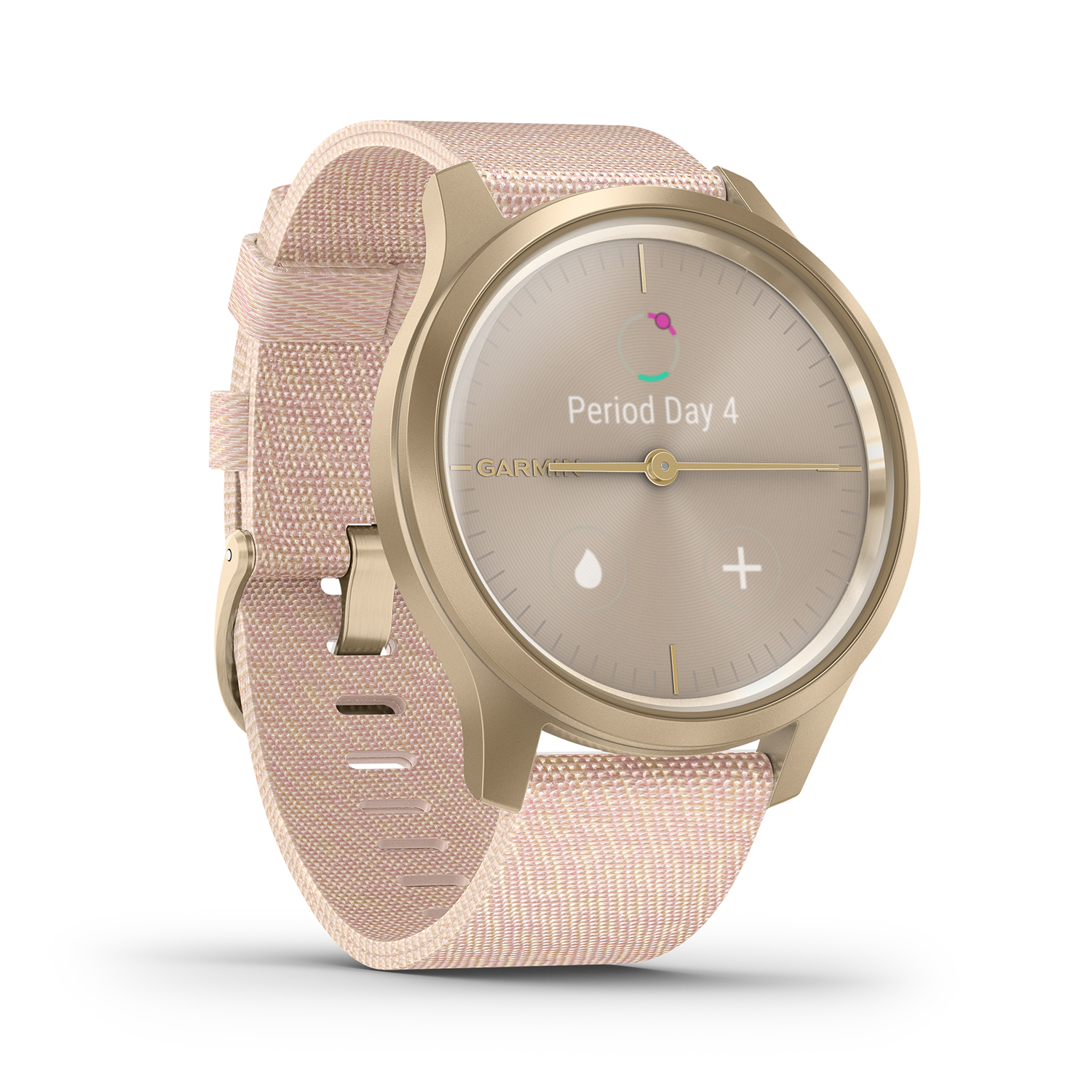 smartwatch Garmin 010-02240-22 Fabric Band Gorilla Glass damski z barometr Garmin Vivomove - miniatura 5